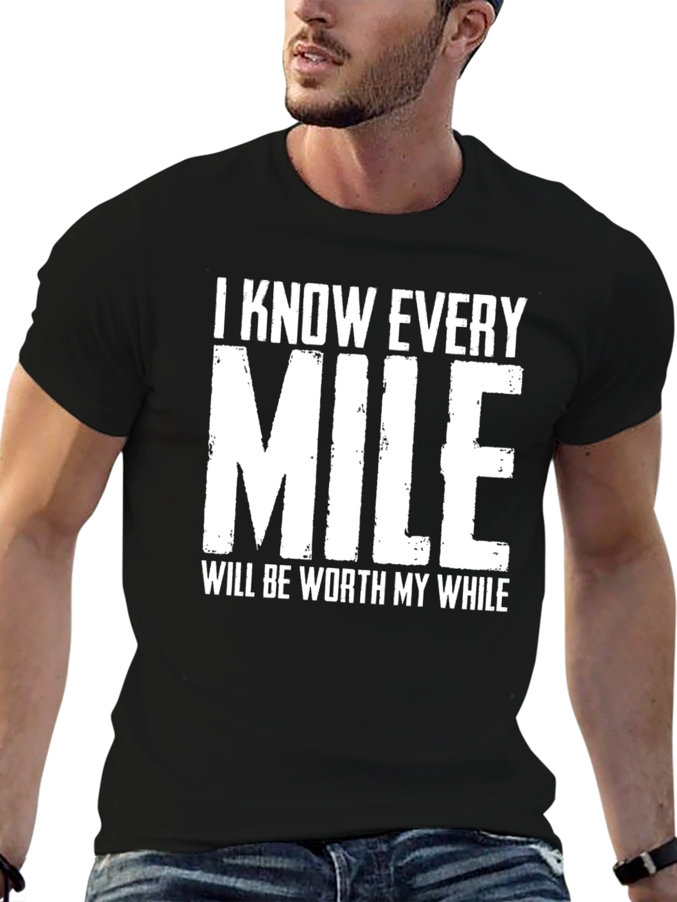 Motivational Every Mile Graphic T-Shirt