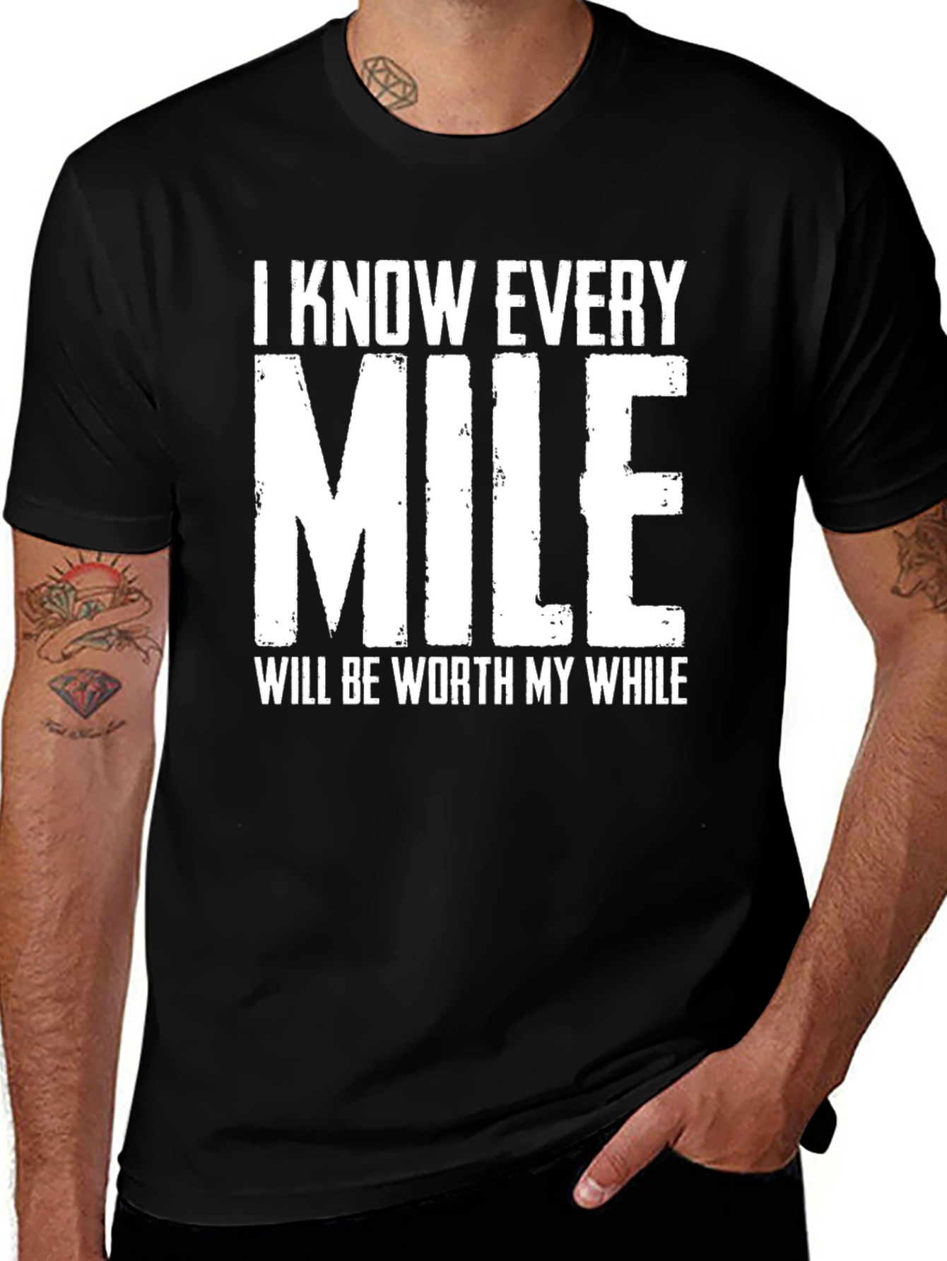 Motivational Every Mile Graphic T-Shirt
