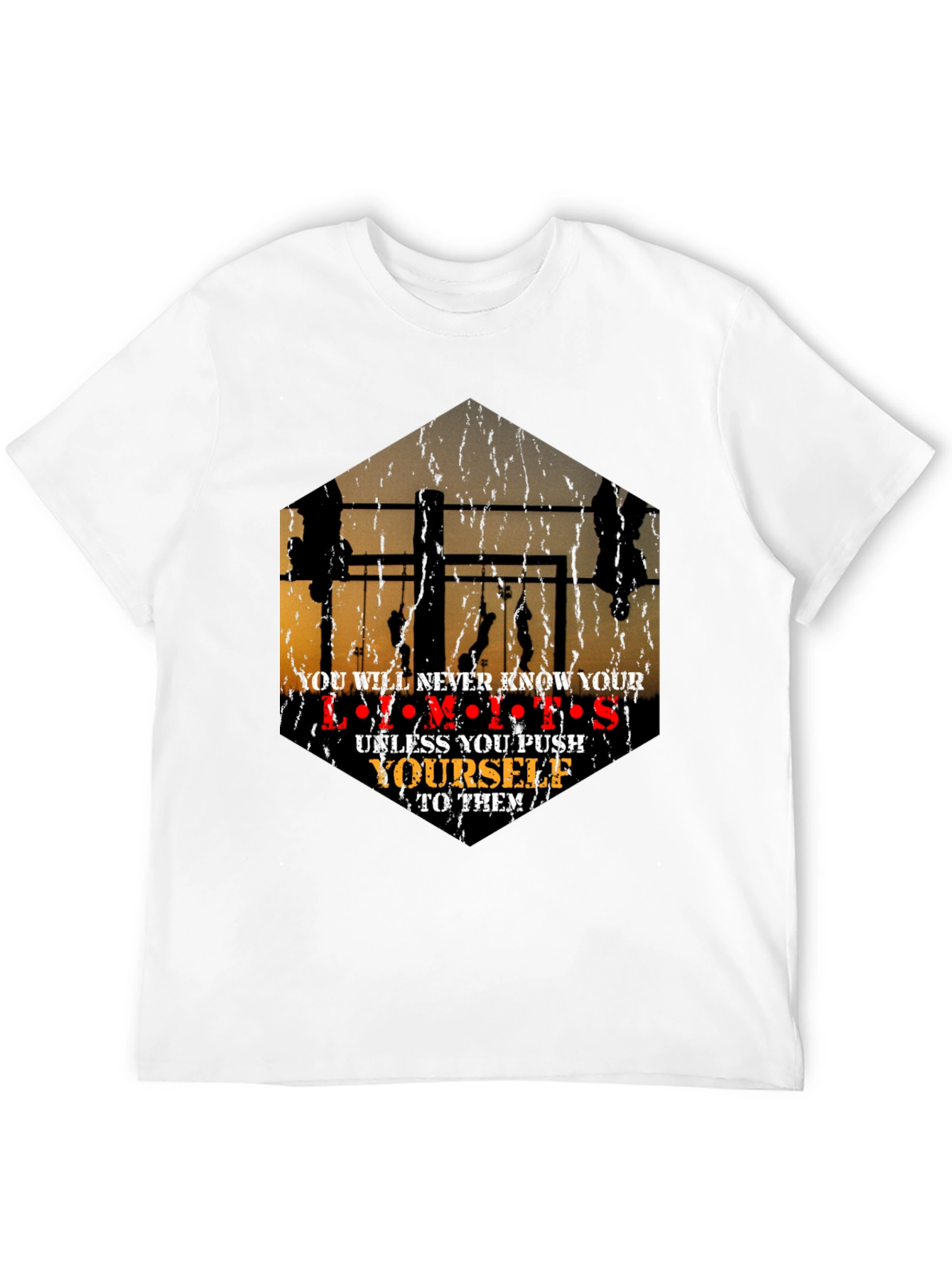 Motivational Workout Limits Graphic T-Shirt