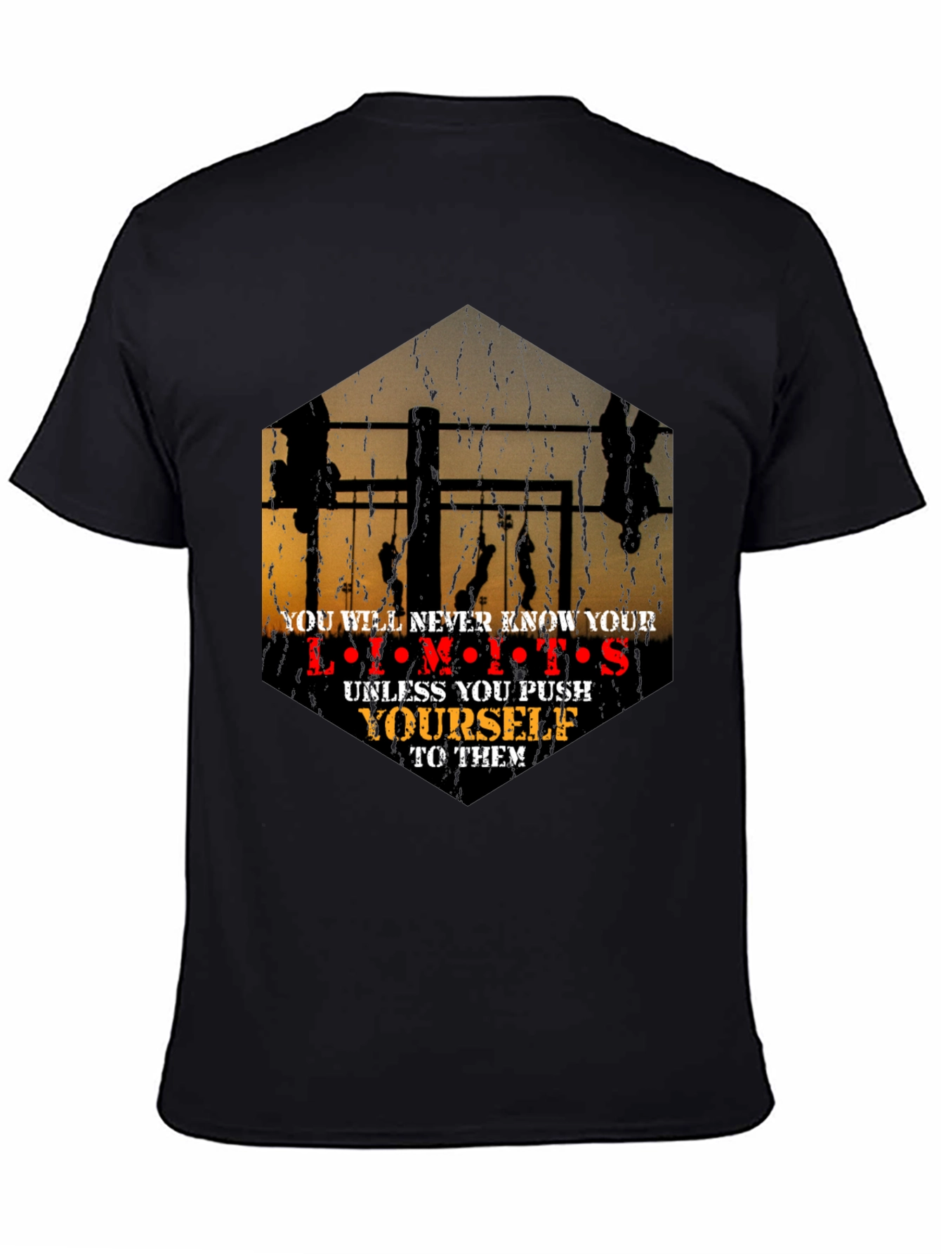 Motivational Workout Limits Graphic T-Shirt