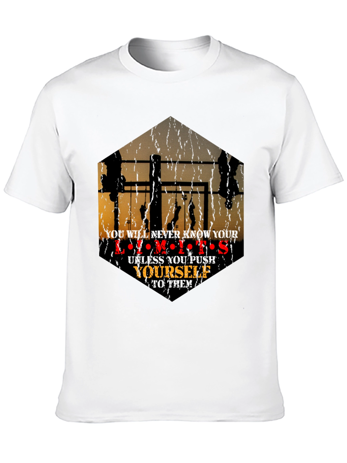 Motivational Workout Limits Graphic T-Shirt