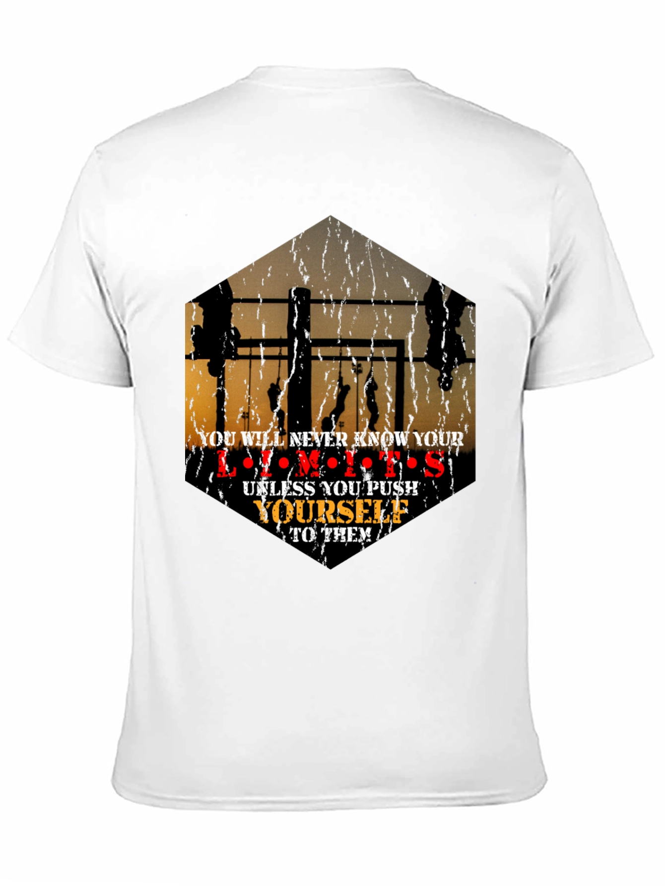 Motivational Workout Limits Graphic T-Shirt