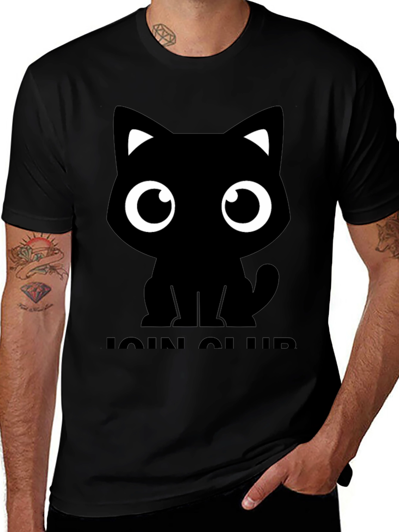 Cute Cat Graphic Tee - Join the Club!