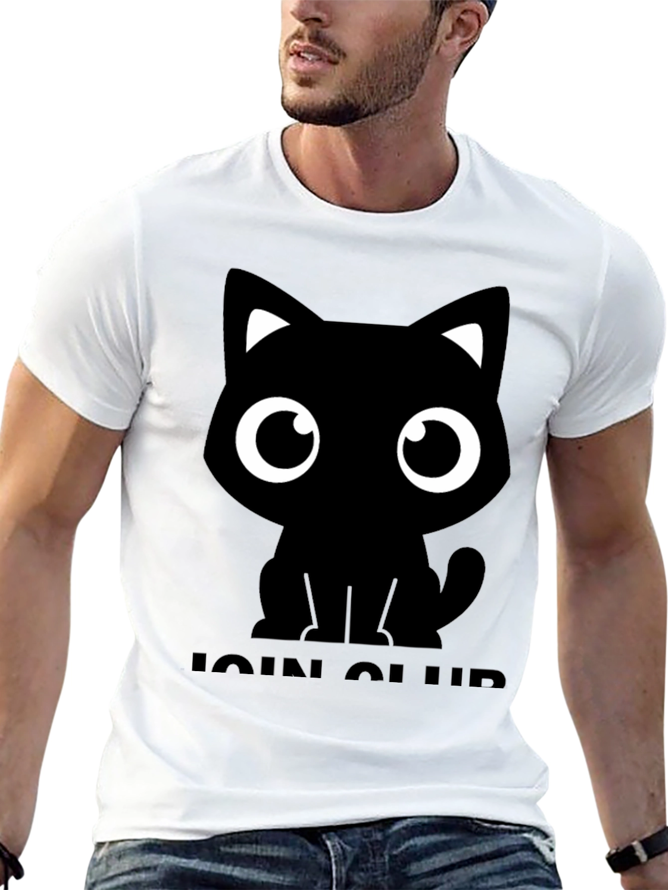 Cute Cat Graphic Tee - Join the Club!
