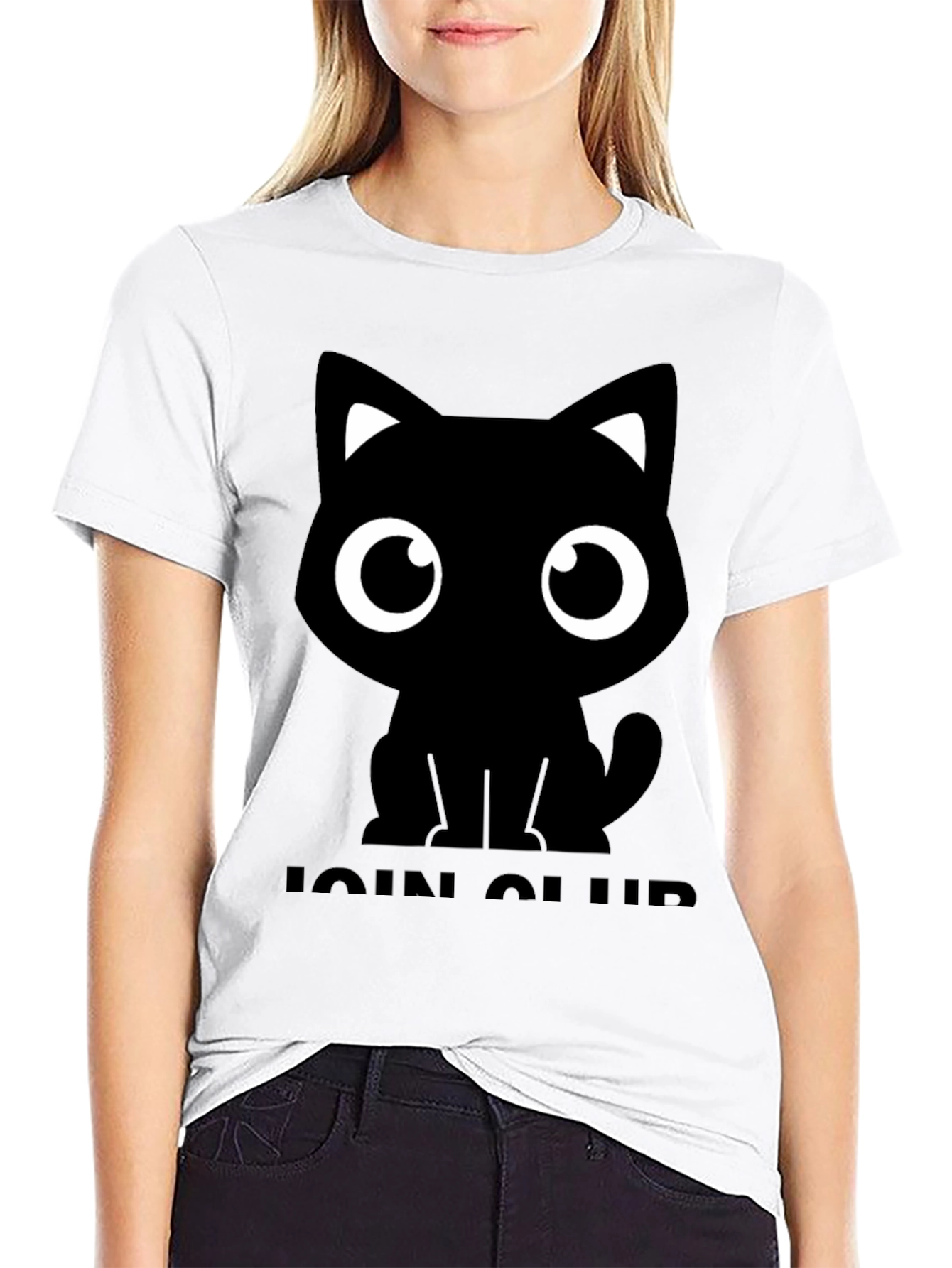 Cute Cat Graphic Tee - Join the Club!