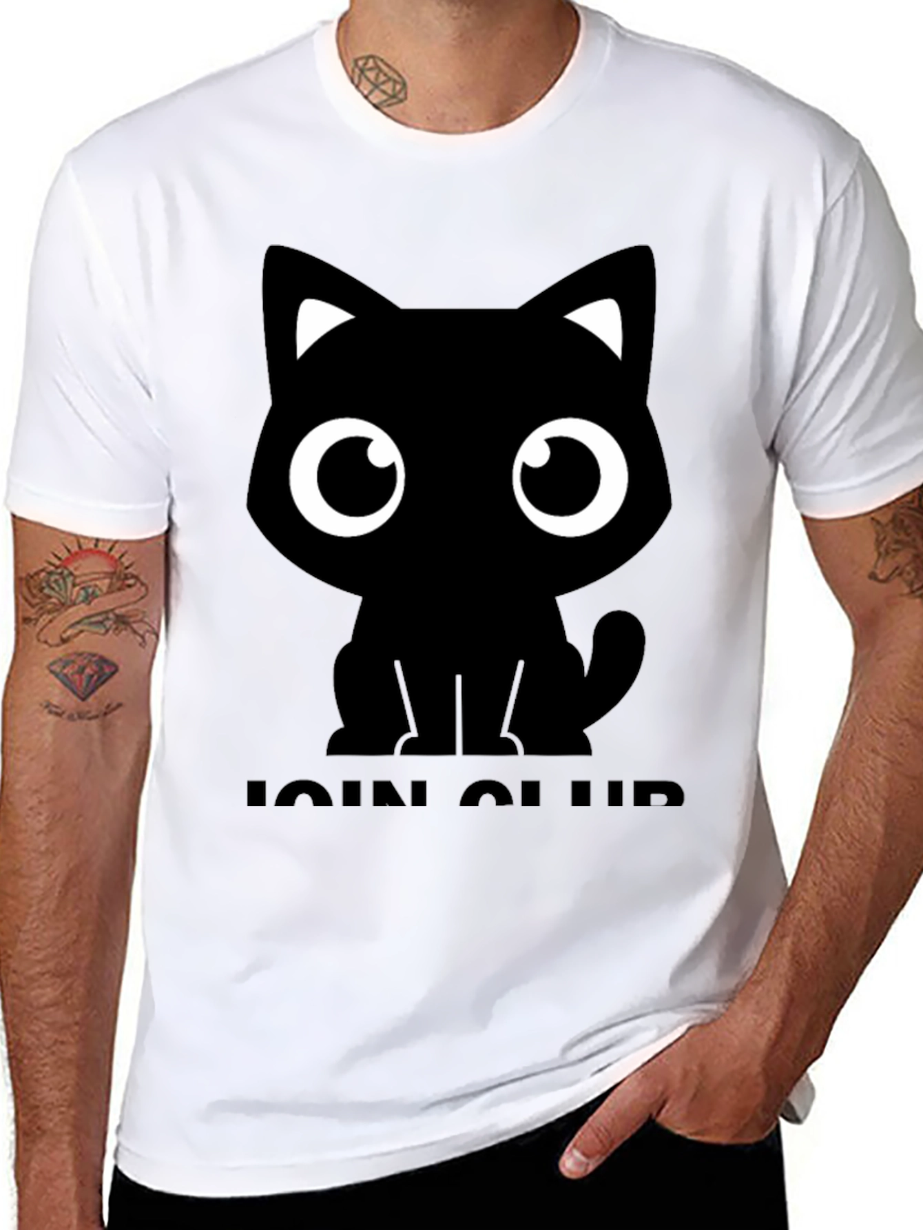Cute Cat Graphic Tee - Join the Club!