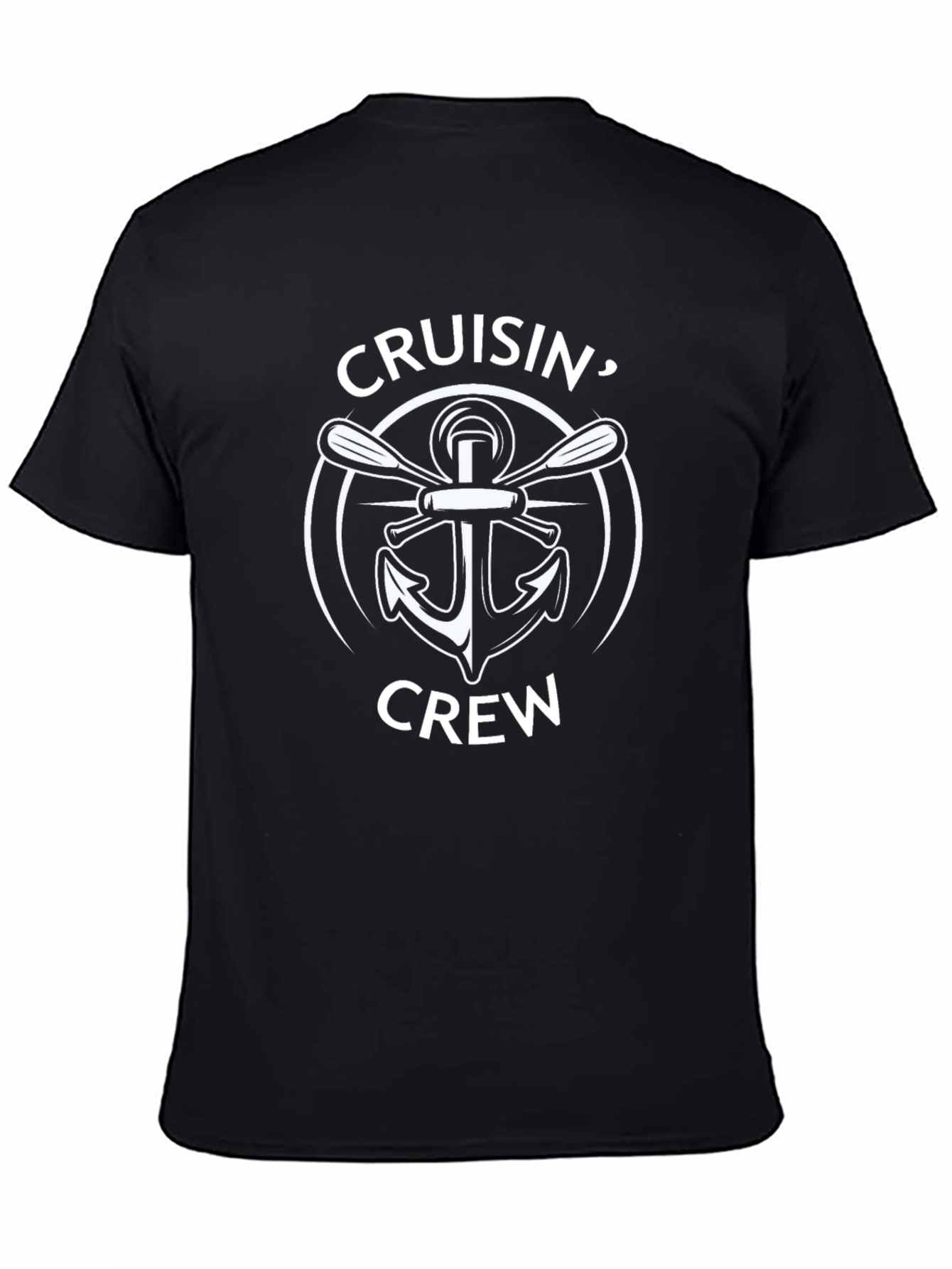 Cruisin Crew Anchor Graphic Tee - Black