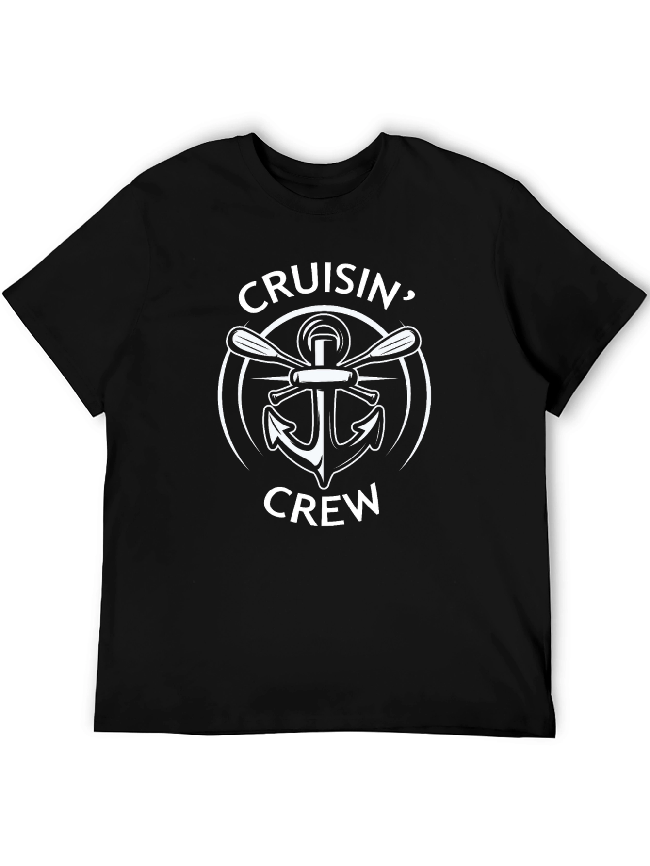 Cruisin Crew Anchor Graphic Tee - Black