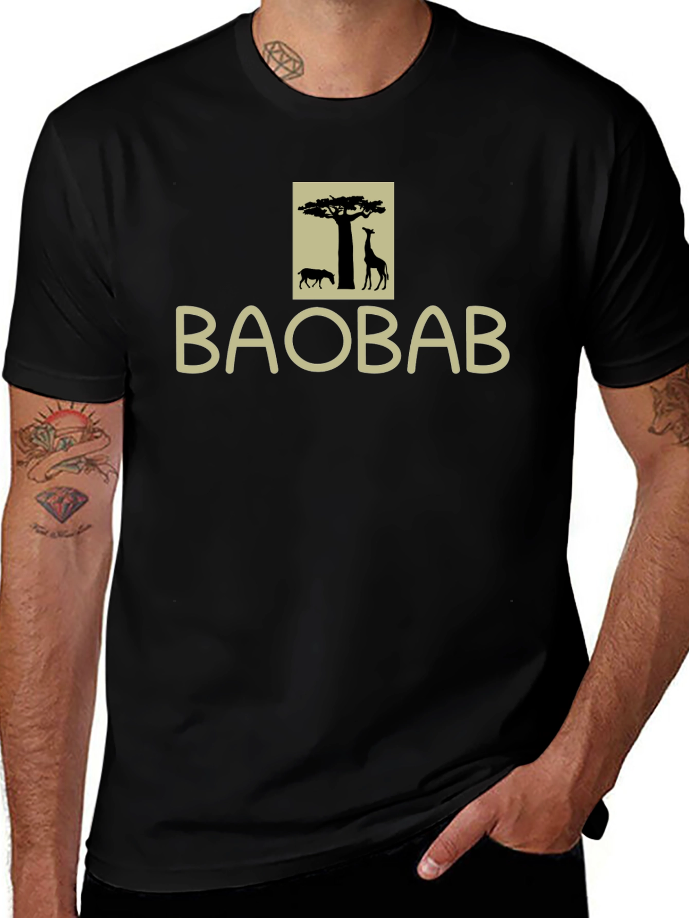 Baobab Tree Graphic T-Shirt - Africa Inspired Design