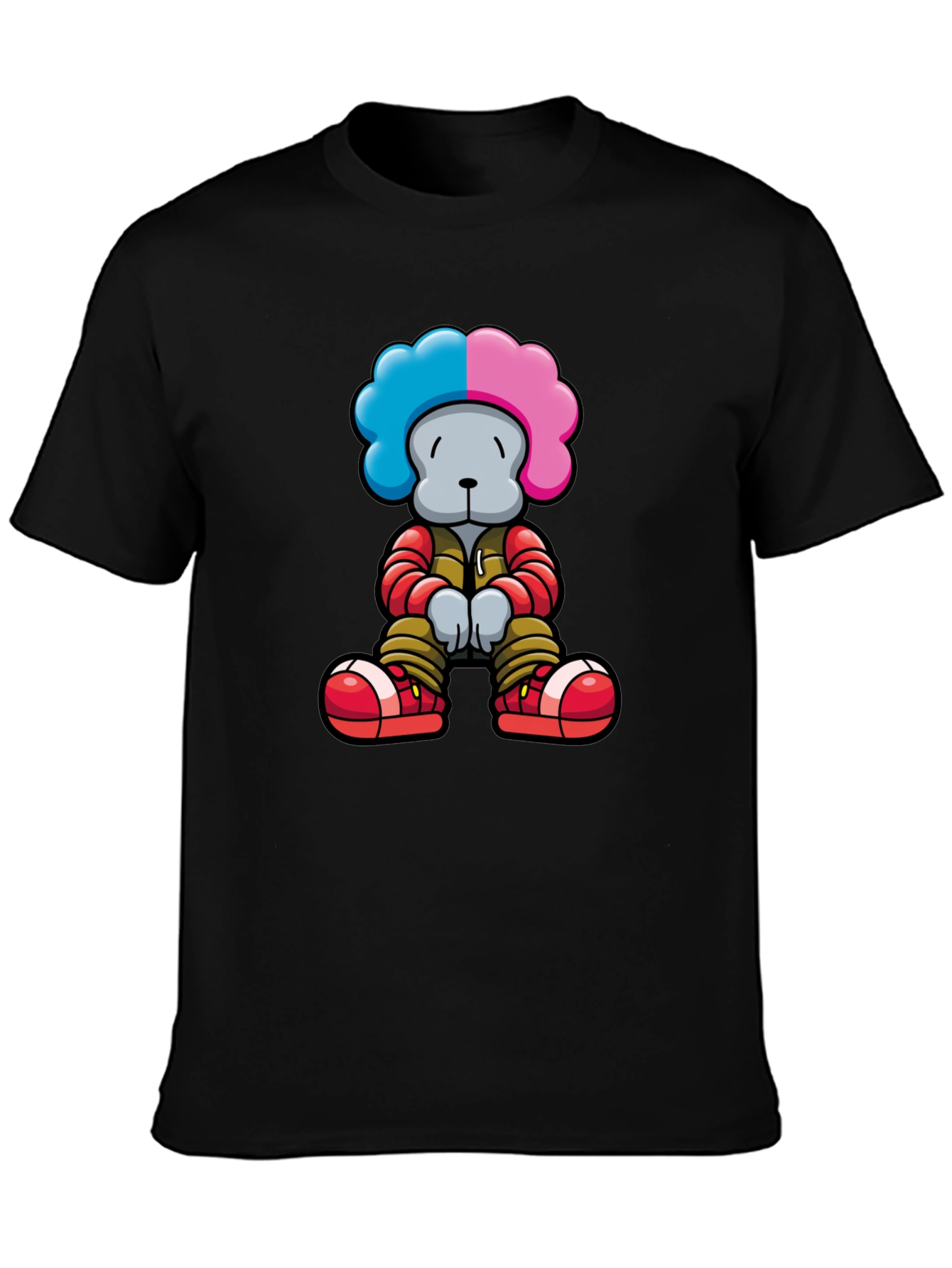 Cartoon Bear Graphic Tee - Stylish Unisex T-Shirt