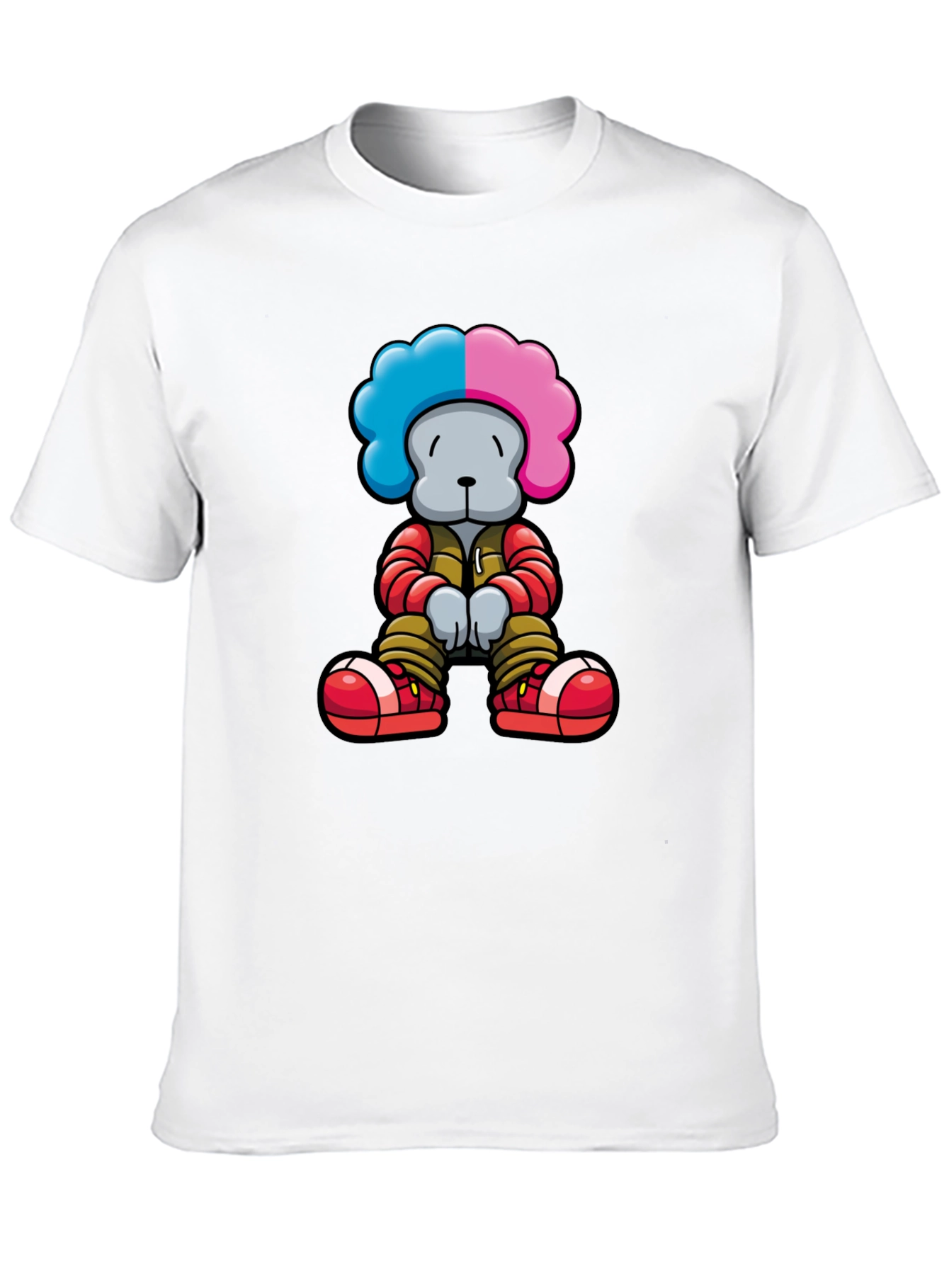 Cartoon Bear Graphic Tee - Stylish Unisex T-Shirt