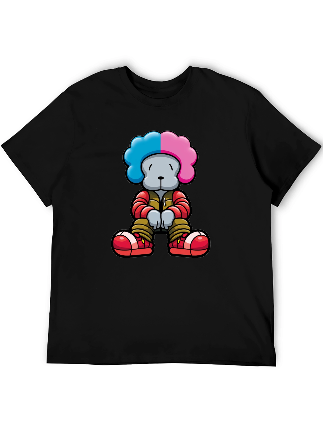Cartoon Bear Graphic Tee - Stylish Unisex T-Shirt