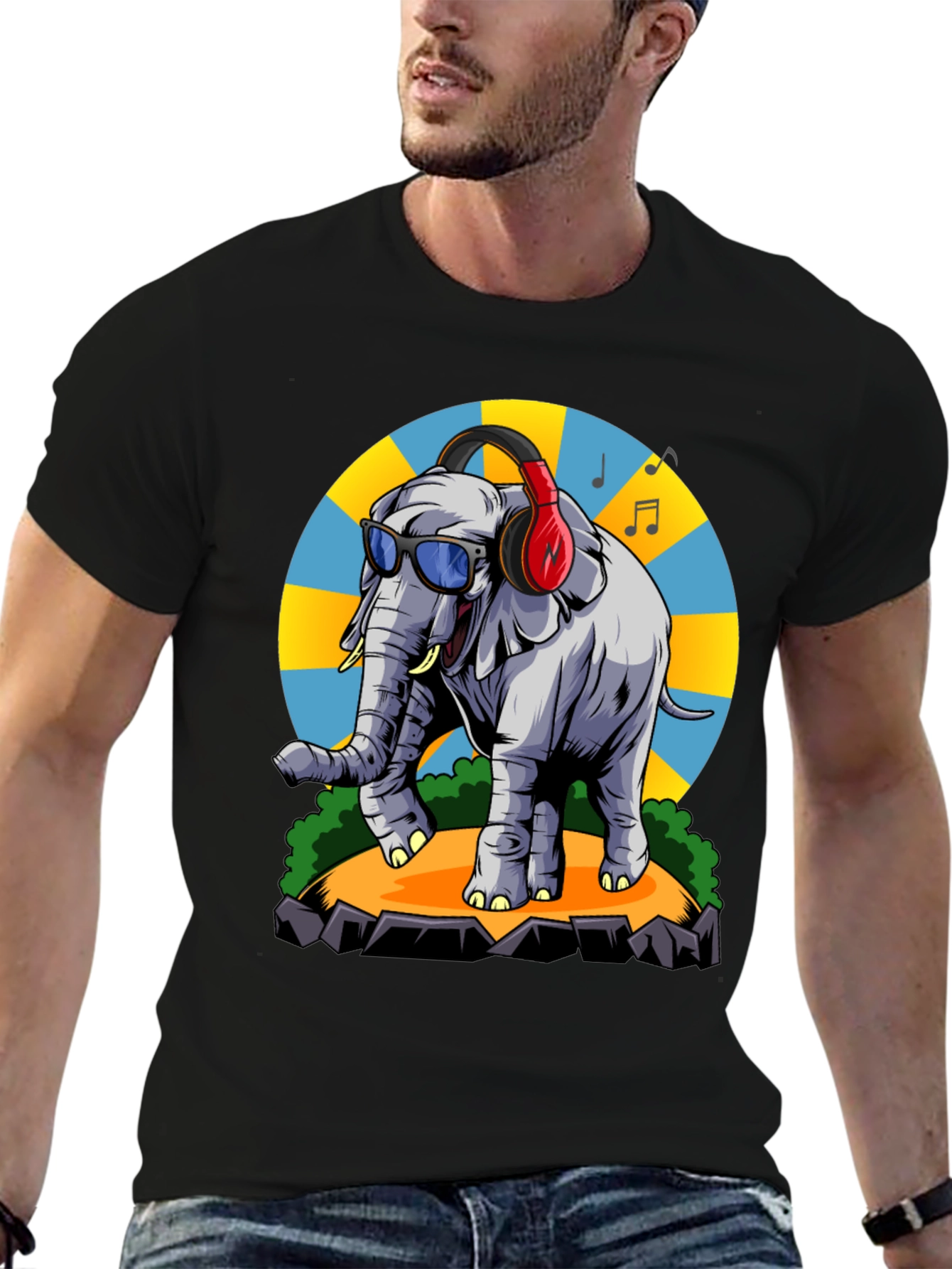 Cool Elephant Graphic Tee