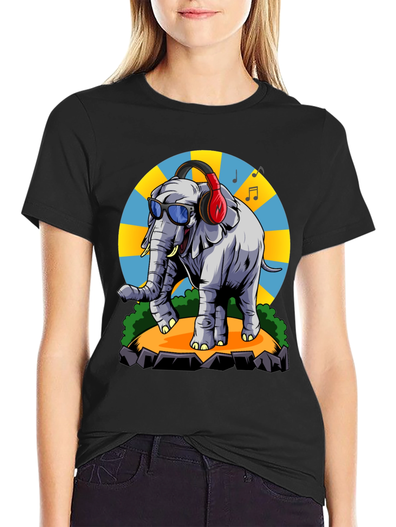 Cool Elephant Graphic Tee