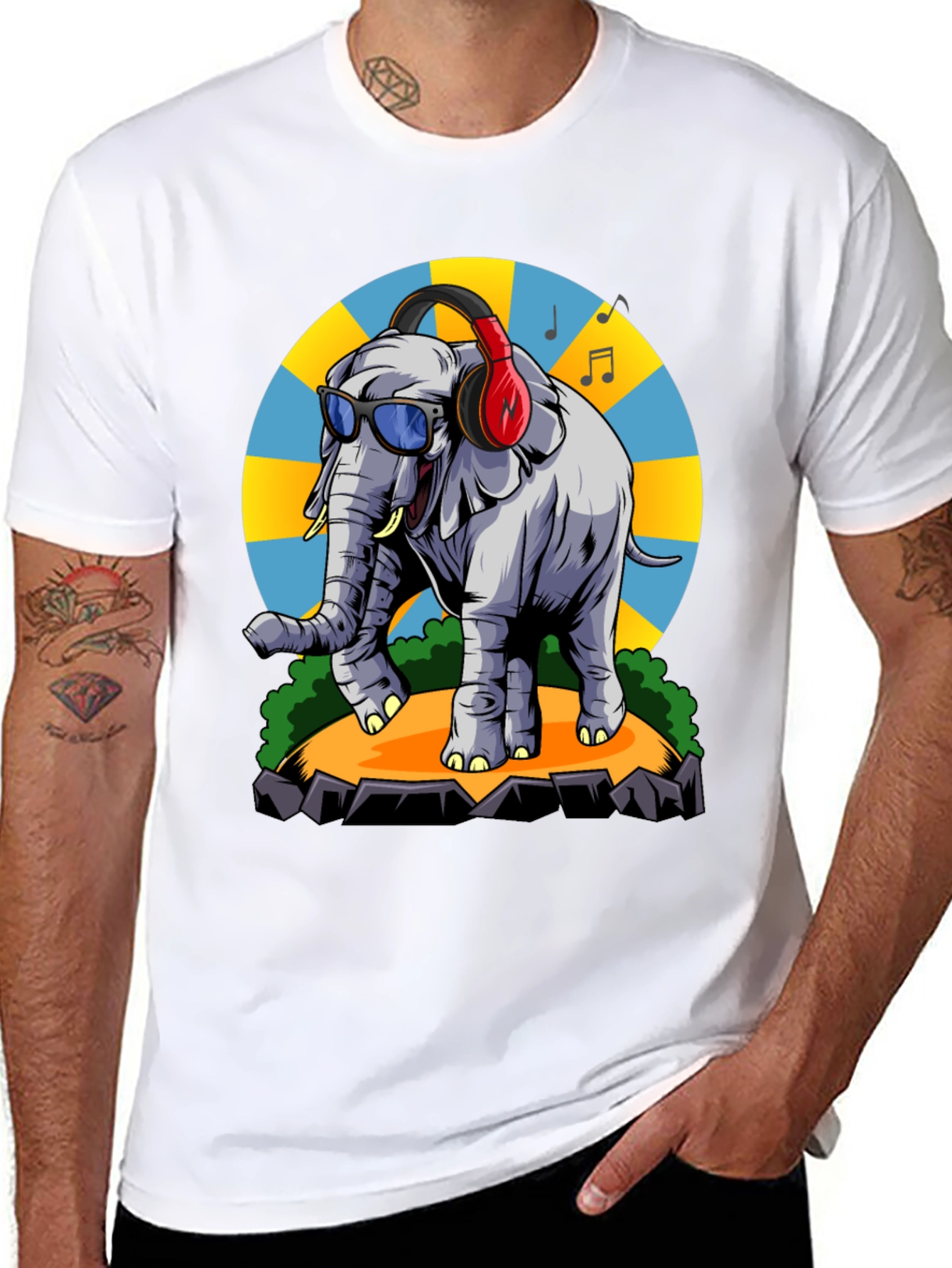 Cool Elephant Graphic Tee