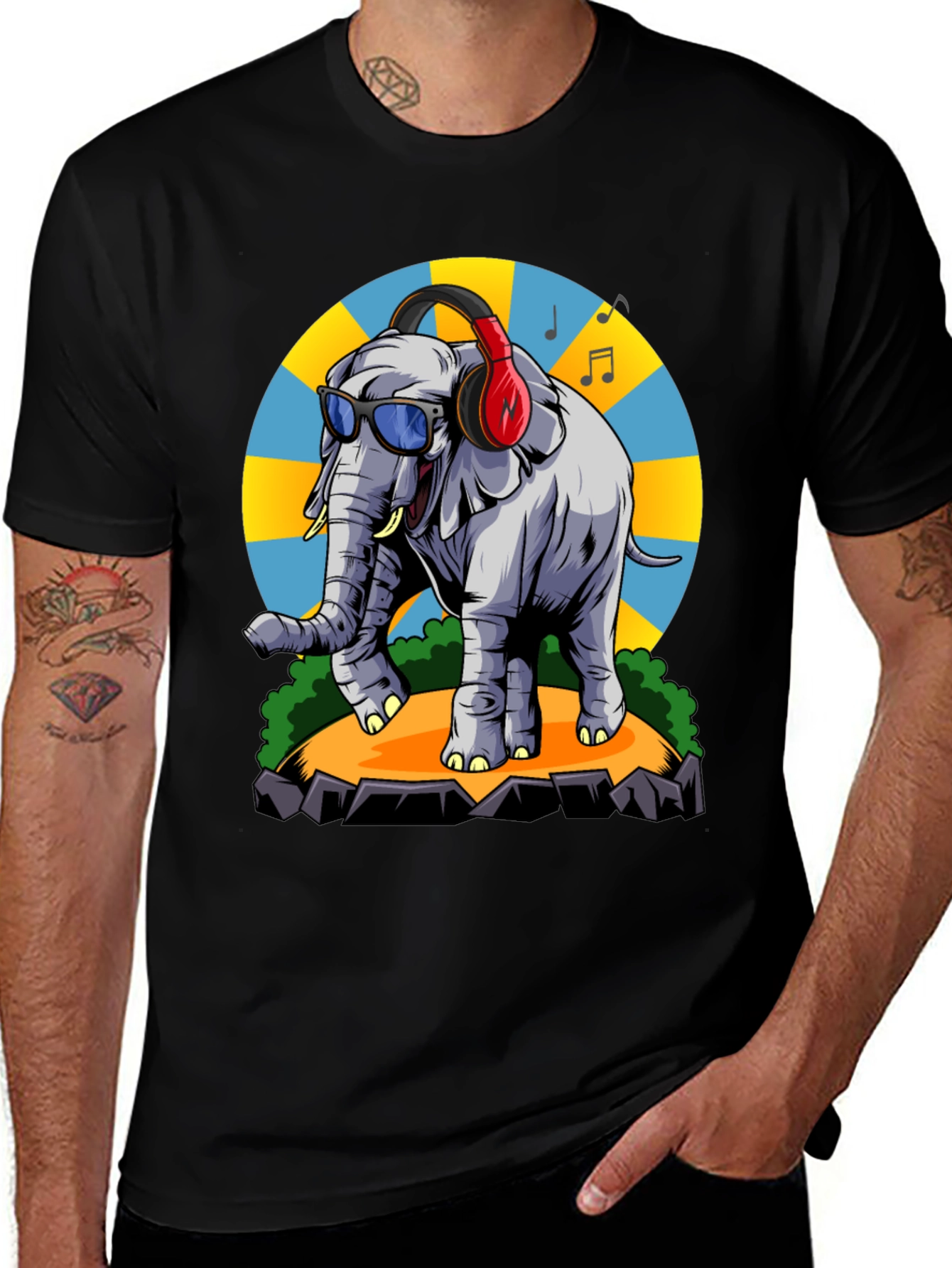 Cool Elephant Graphic Tee