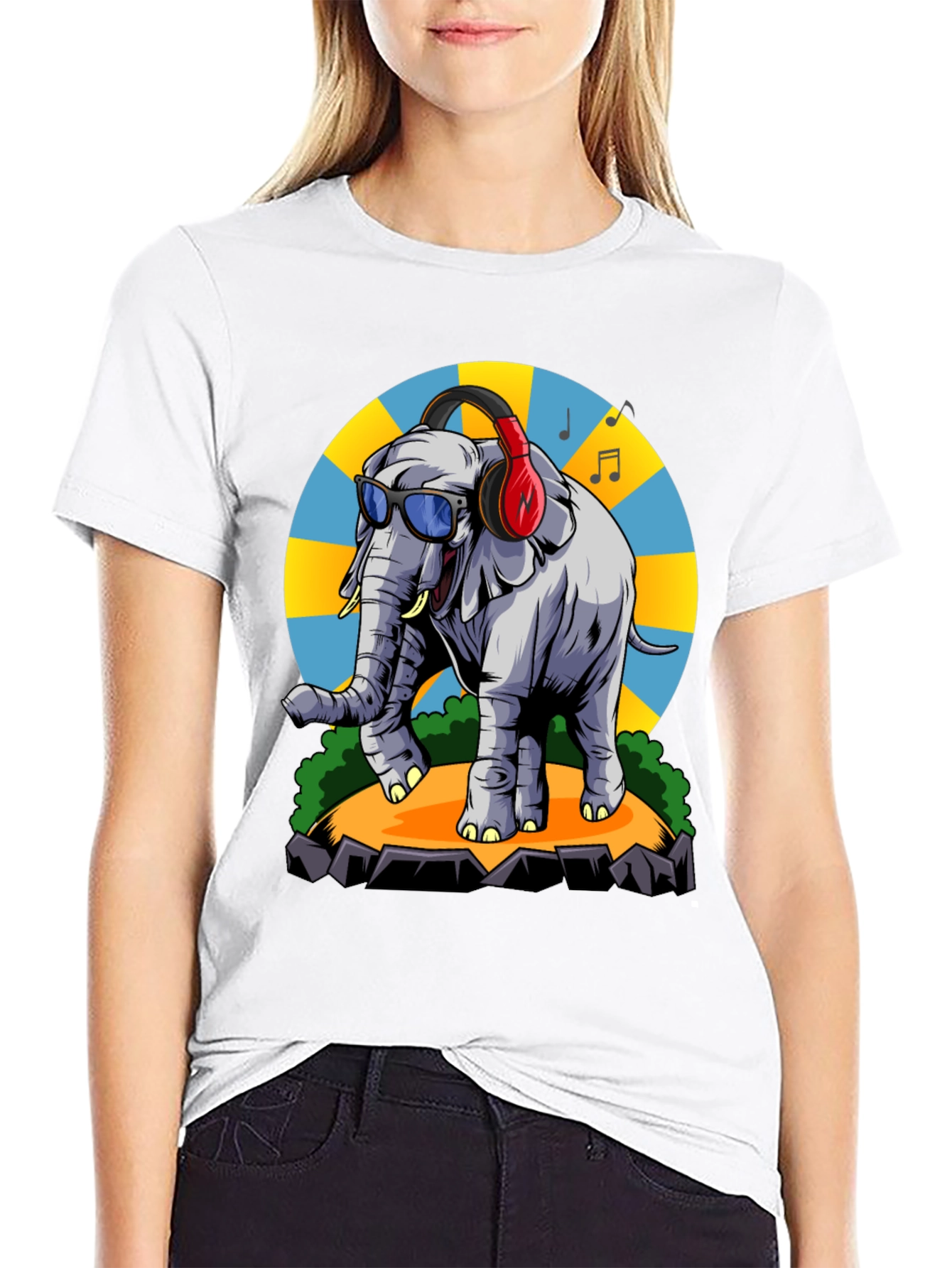 Cool Elephant Graphic Tee