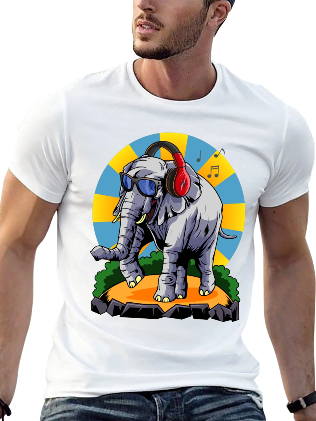Cool Elephant Graphic Tee