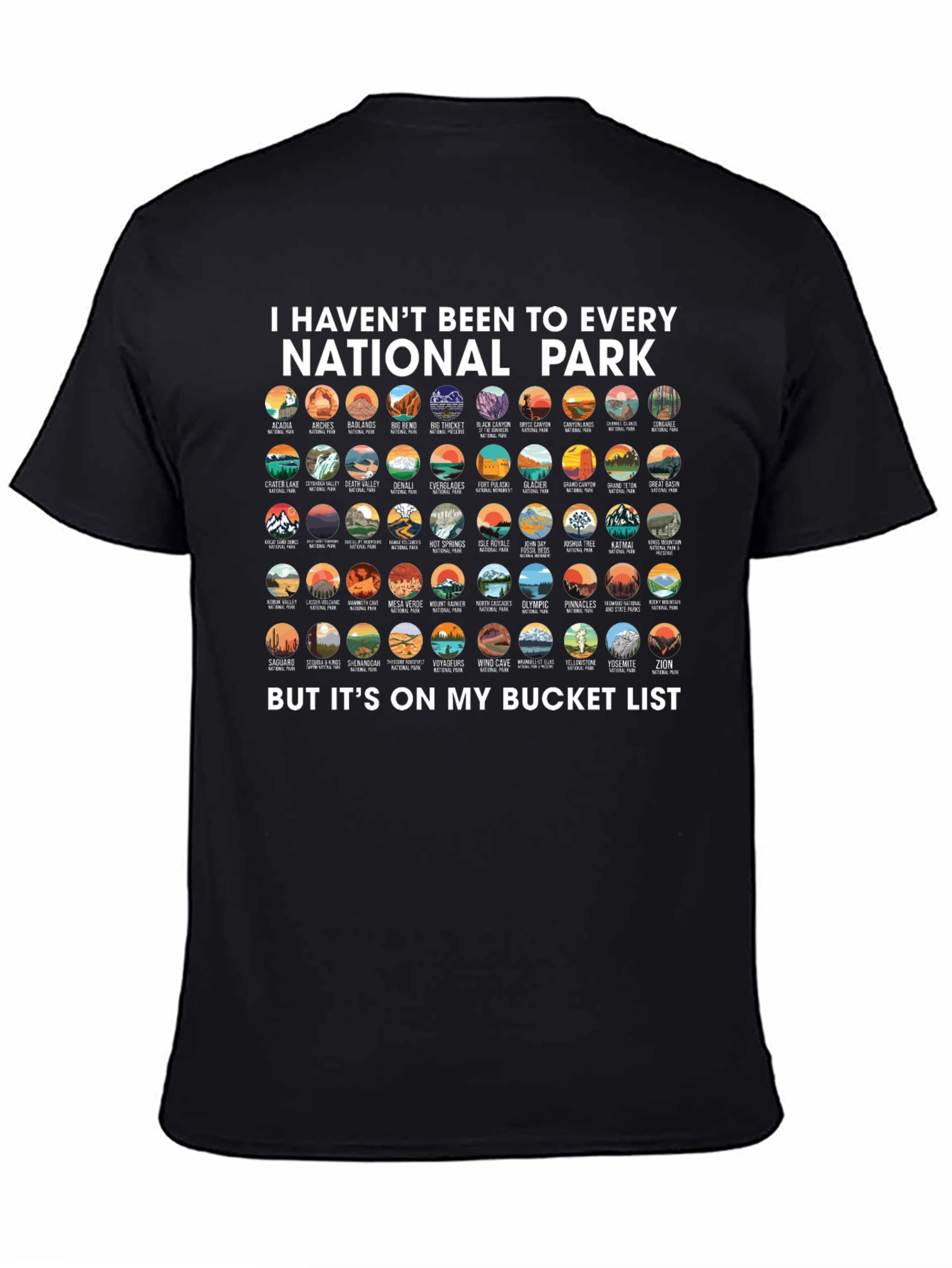 National Park Bucket List Graphic Tee