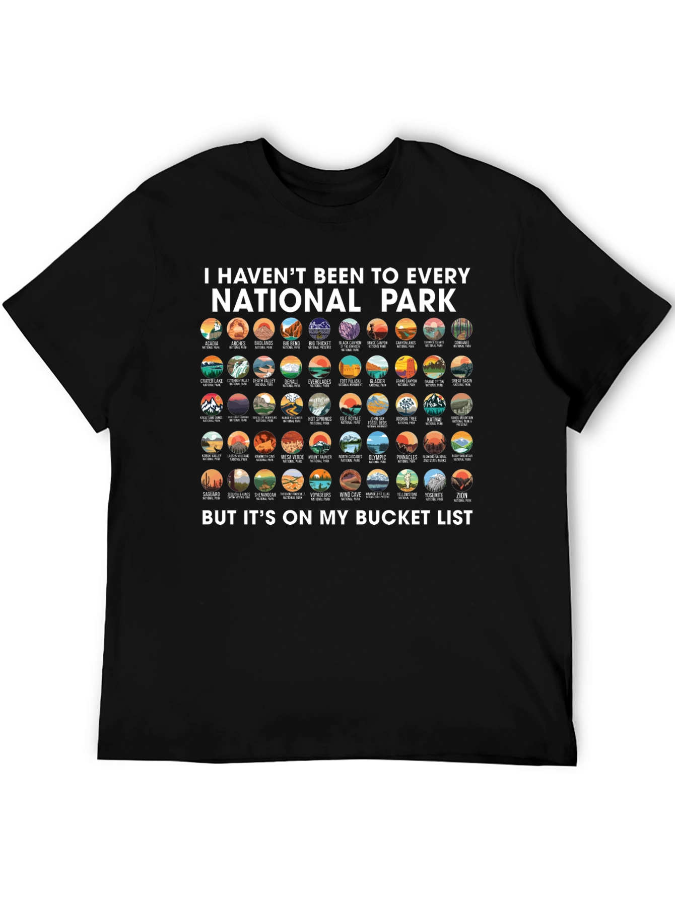 National Park Bucket List Graphic Tee