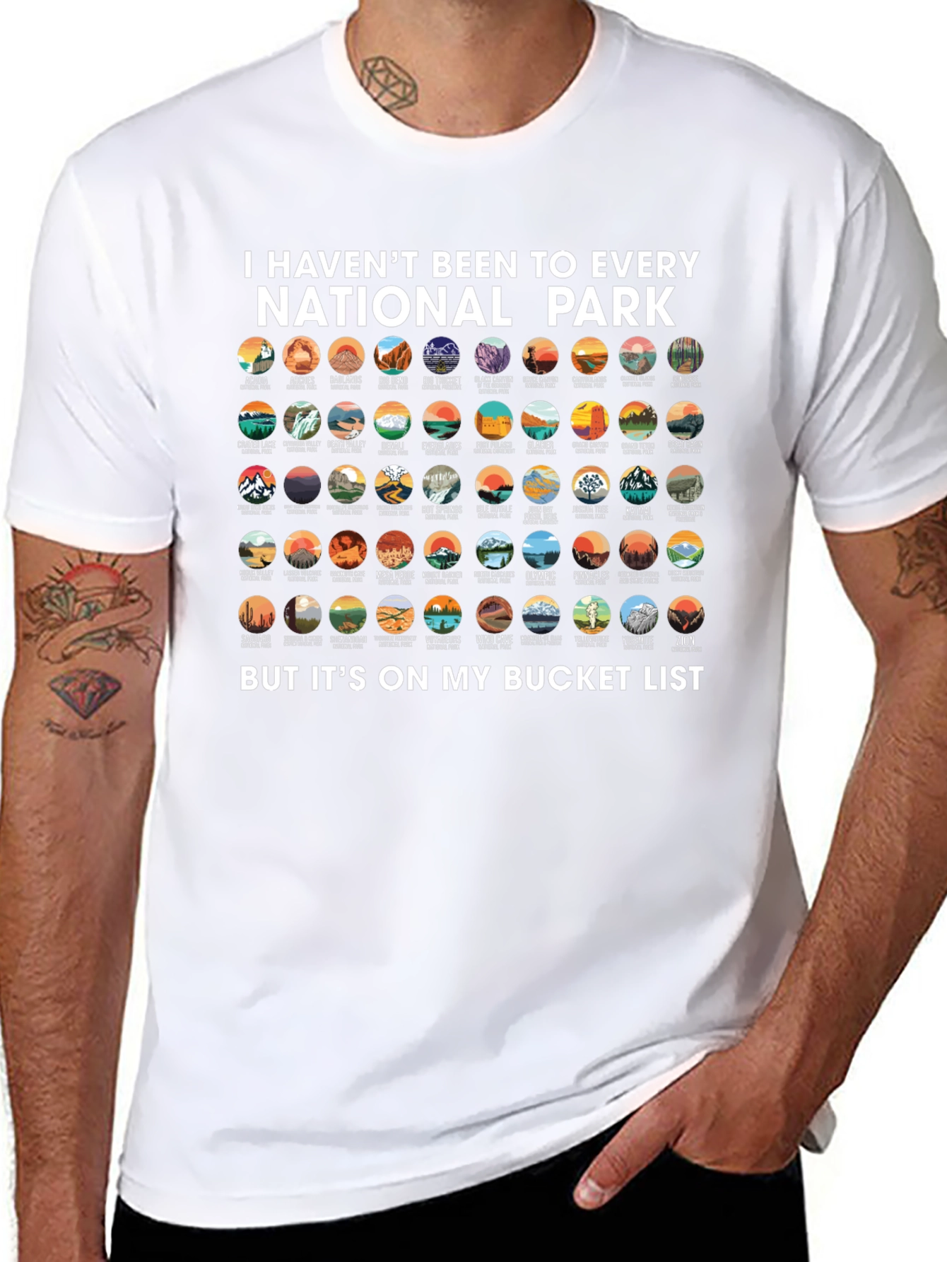 National Park Bucket List Graphic Tee