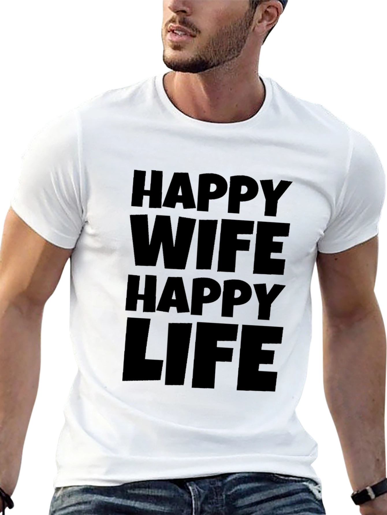 Happy Wife Happy Life T-Shirt