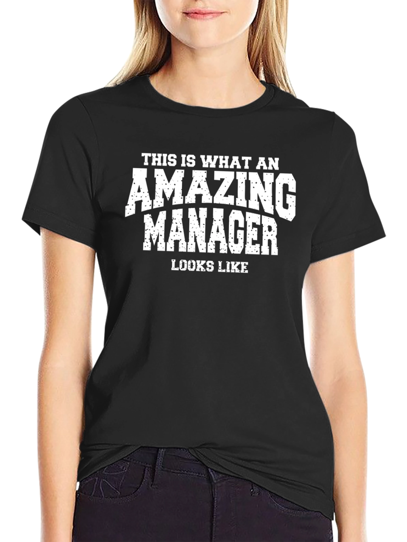 Amazing Manager Graphic T-Shirt - Black Cotton Tee