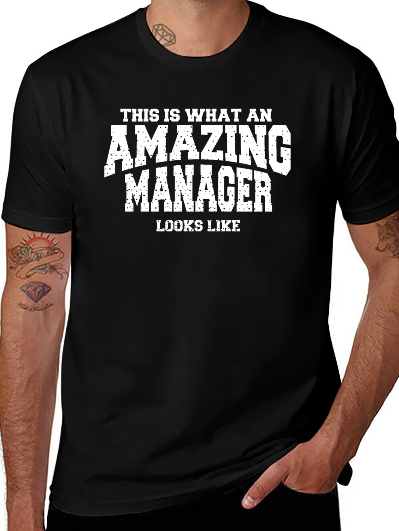 Amazing Manager Graphic T-Shirt - Black Cotton Tee