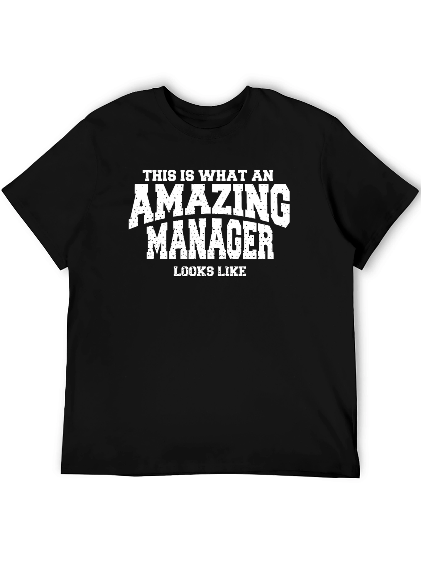 Amazing Manager Graphic T-Shirt - Black Cotton Tee