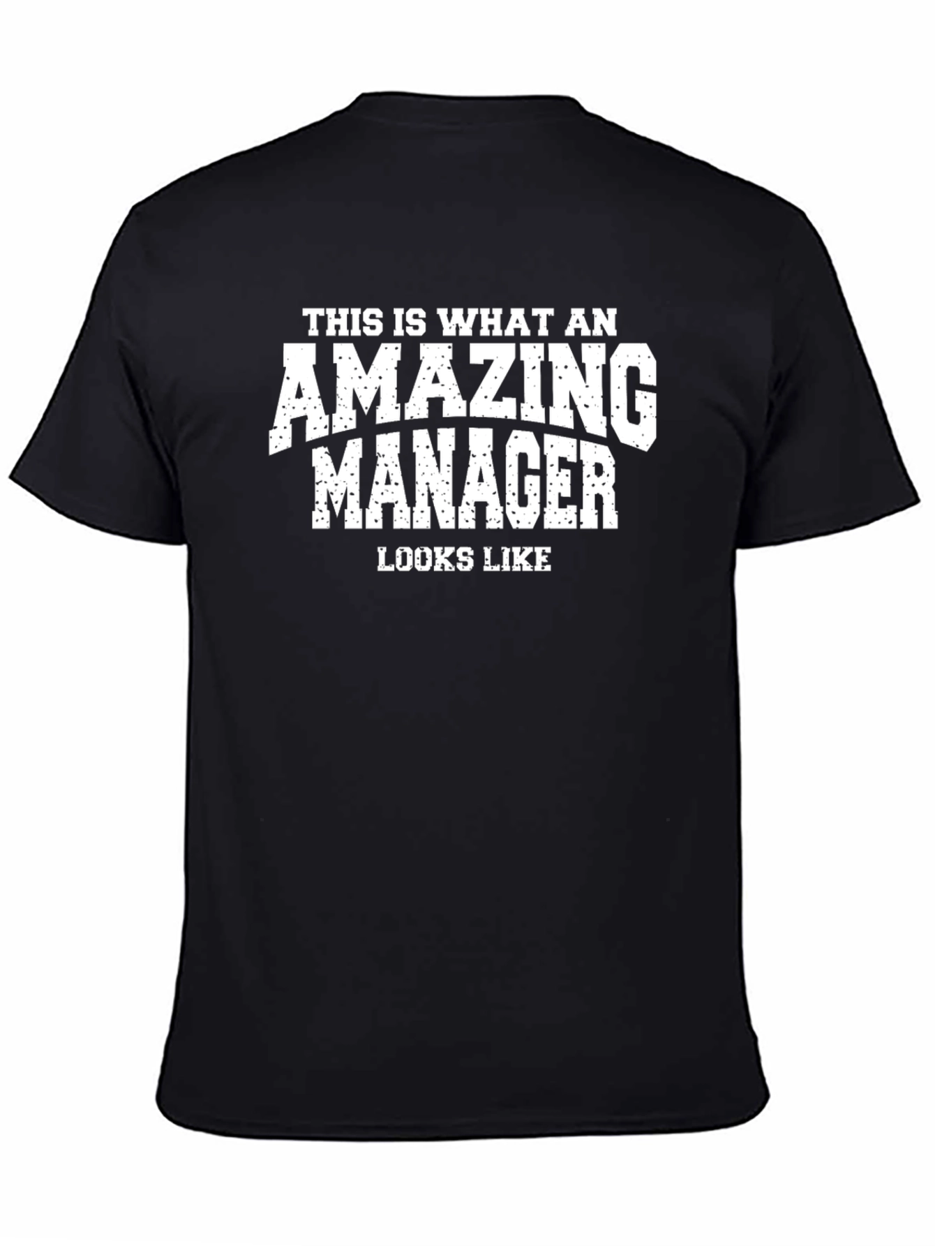 Amazing Manager Graphic T-Shirt - Black Cotton Tee