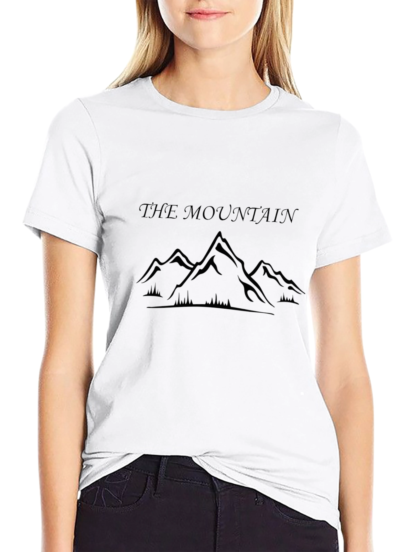 The Mountain Graphic Black T-Shirt
