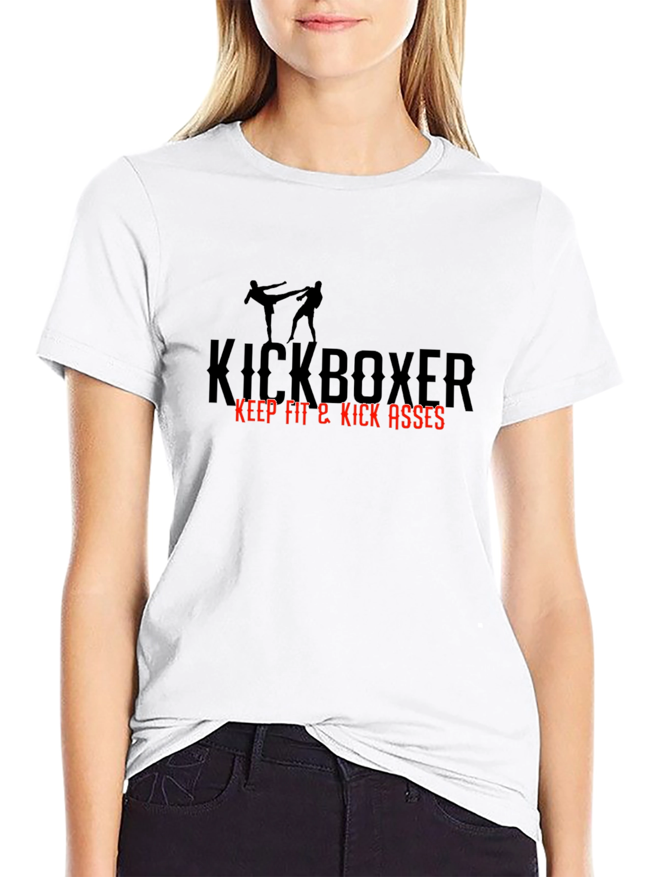 Kickboxer Graphic Tee - Keep Fit Kick Asses