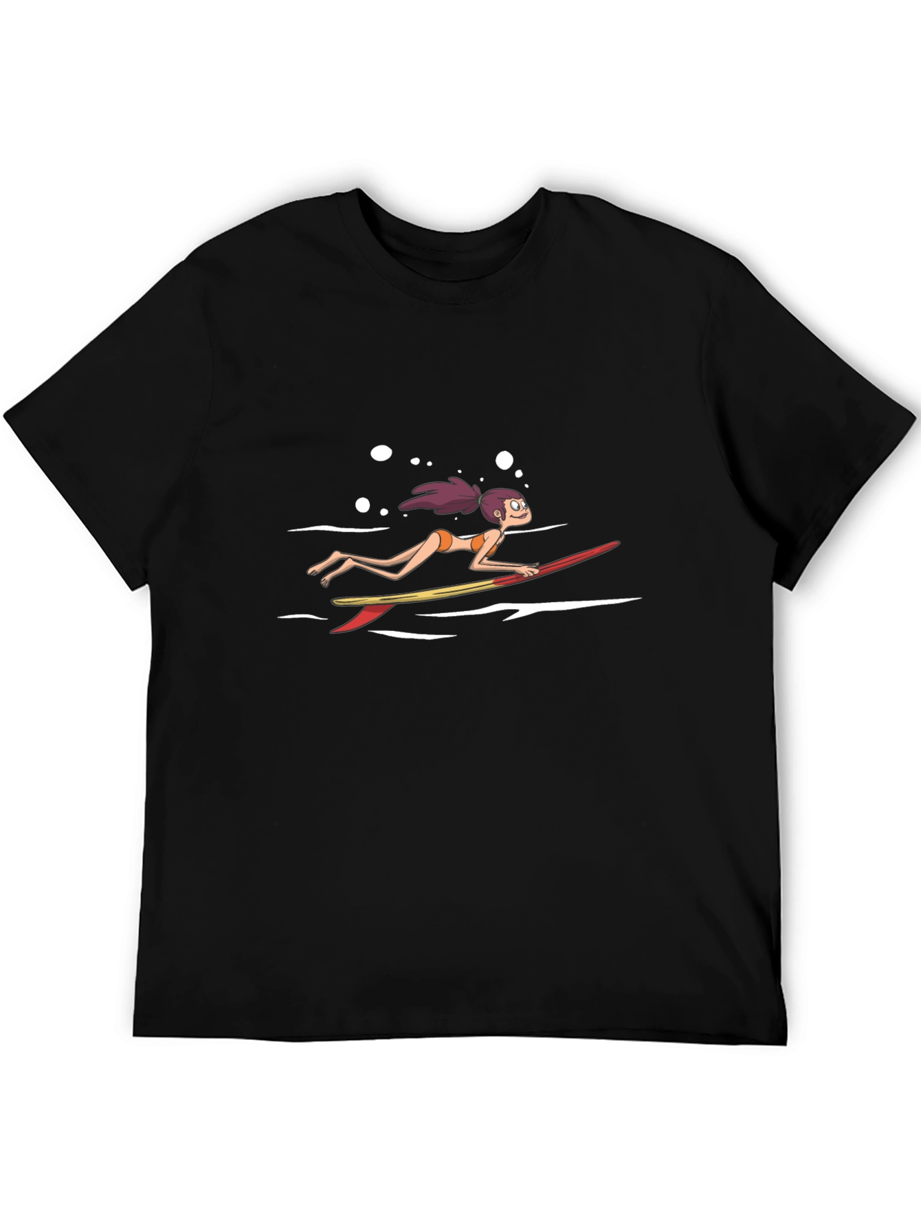 Surfer Girl Graphic Tee - Cool Casual Style