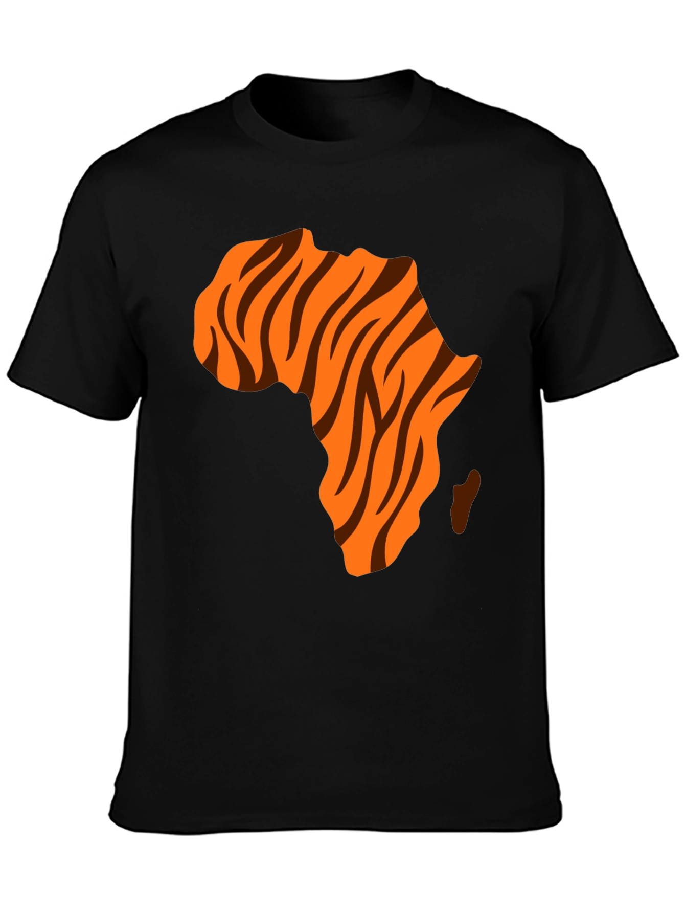 Africa Map Tiger Stripe Graphic Tee