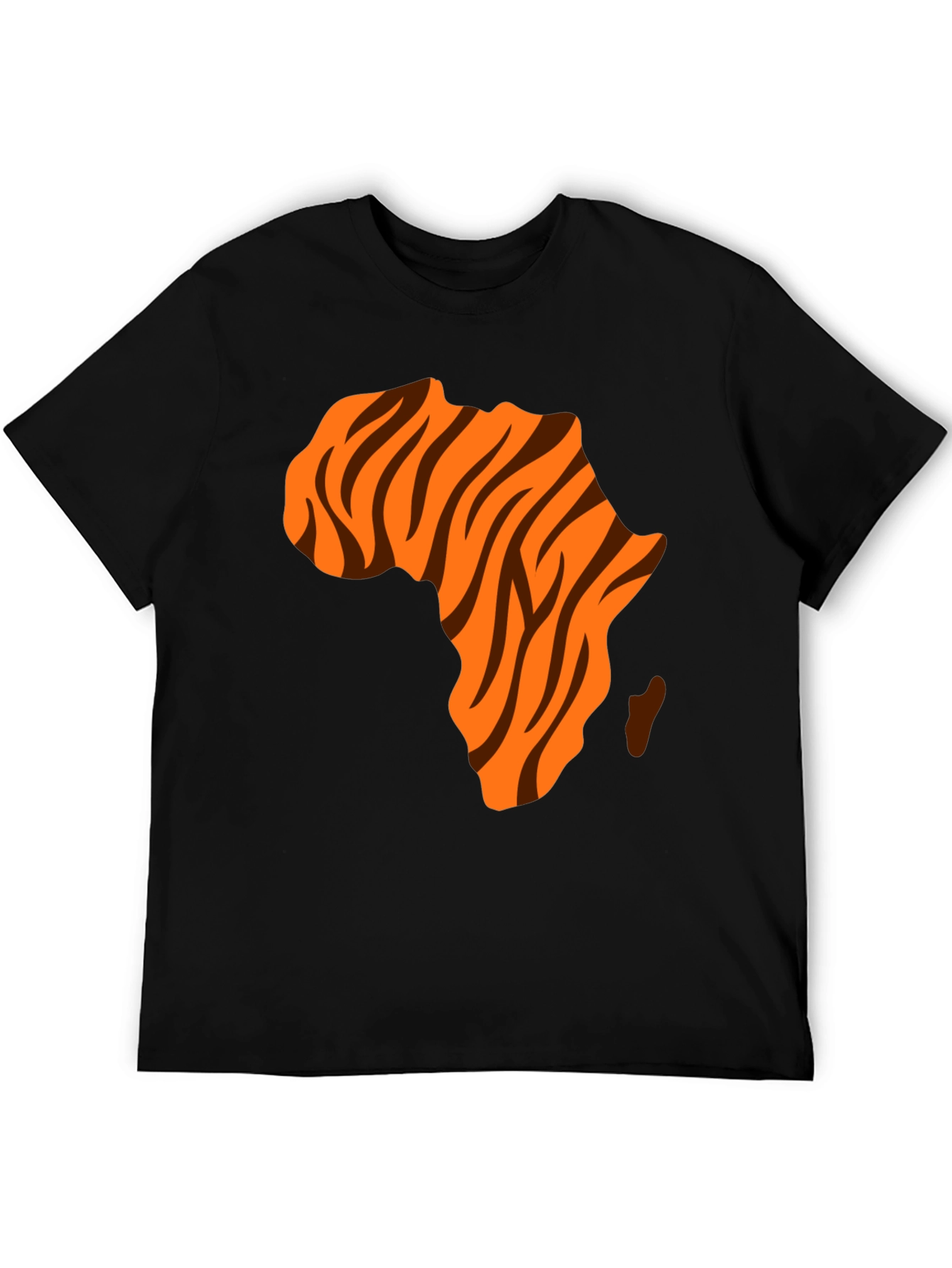 Africa Map Tiger Stripe Graphic Tee