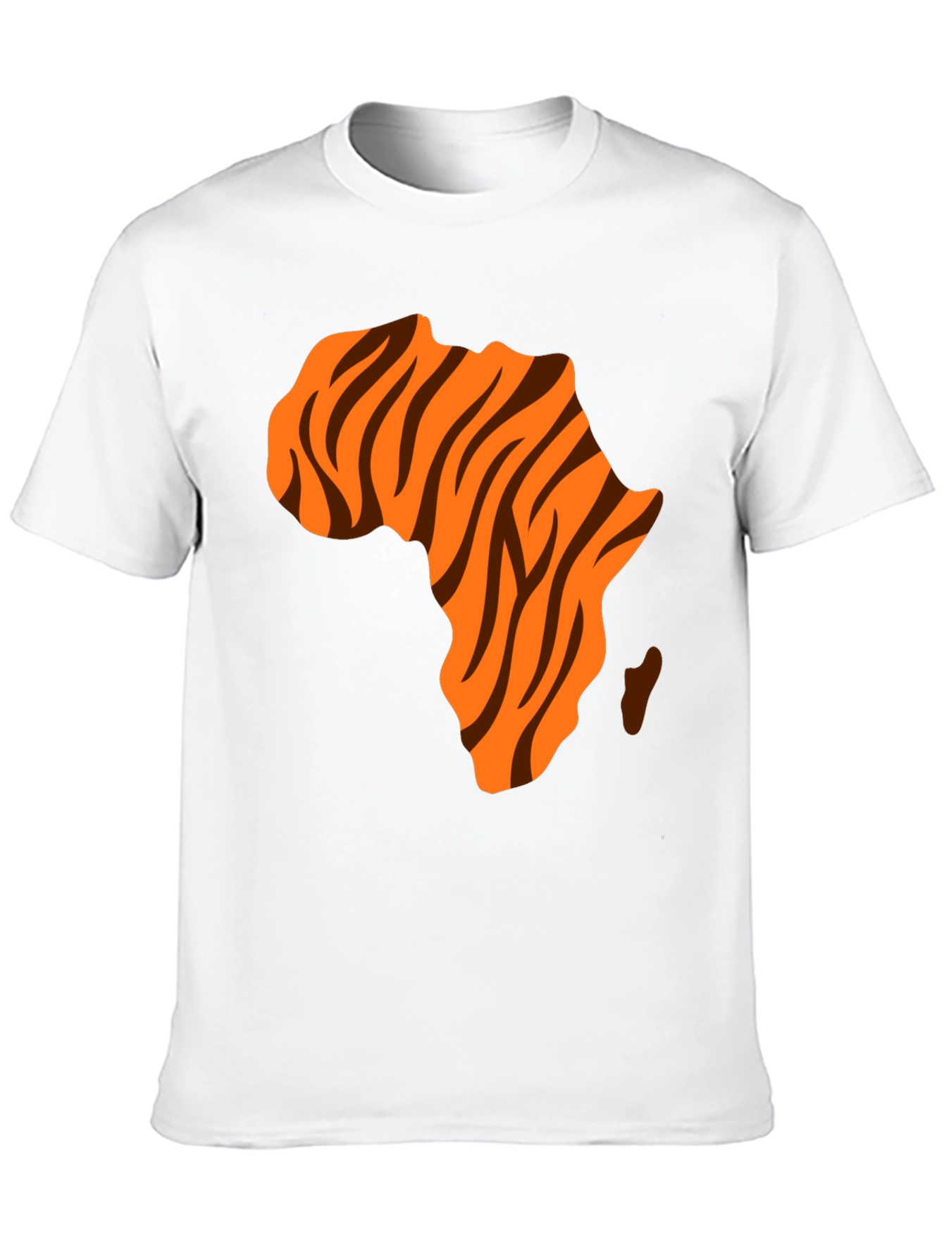 Africa Map Tiger Stripe Graphic Tee