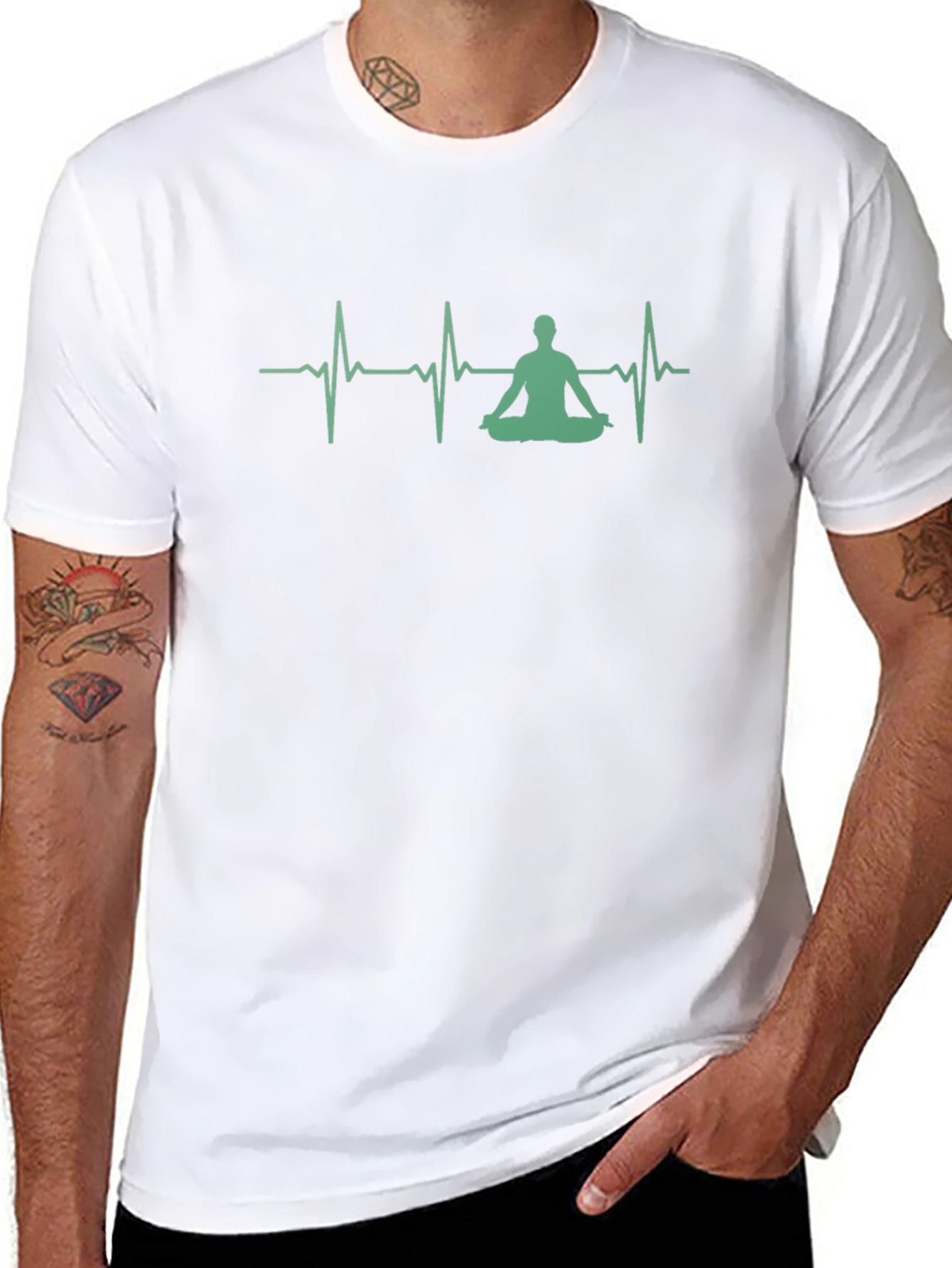 Zen Heartbeat T-Shirt - Meditate in Style