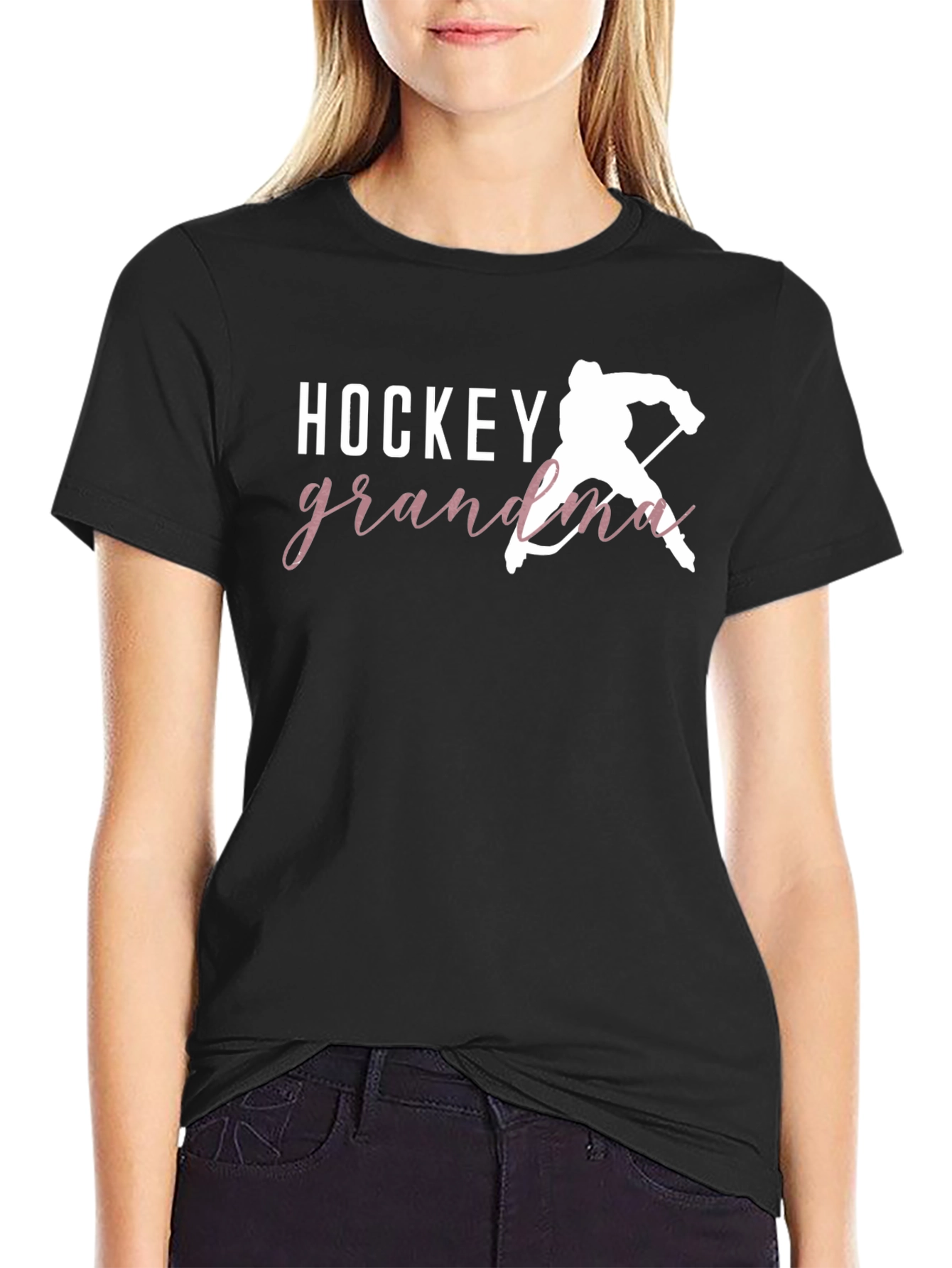 Hockey Grandma Graphic T-Shirt