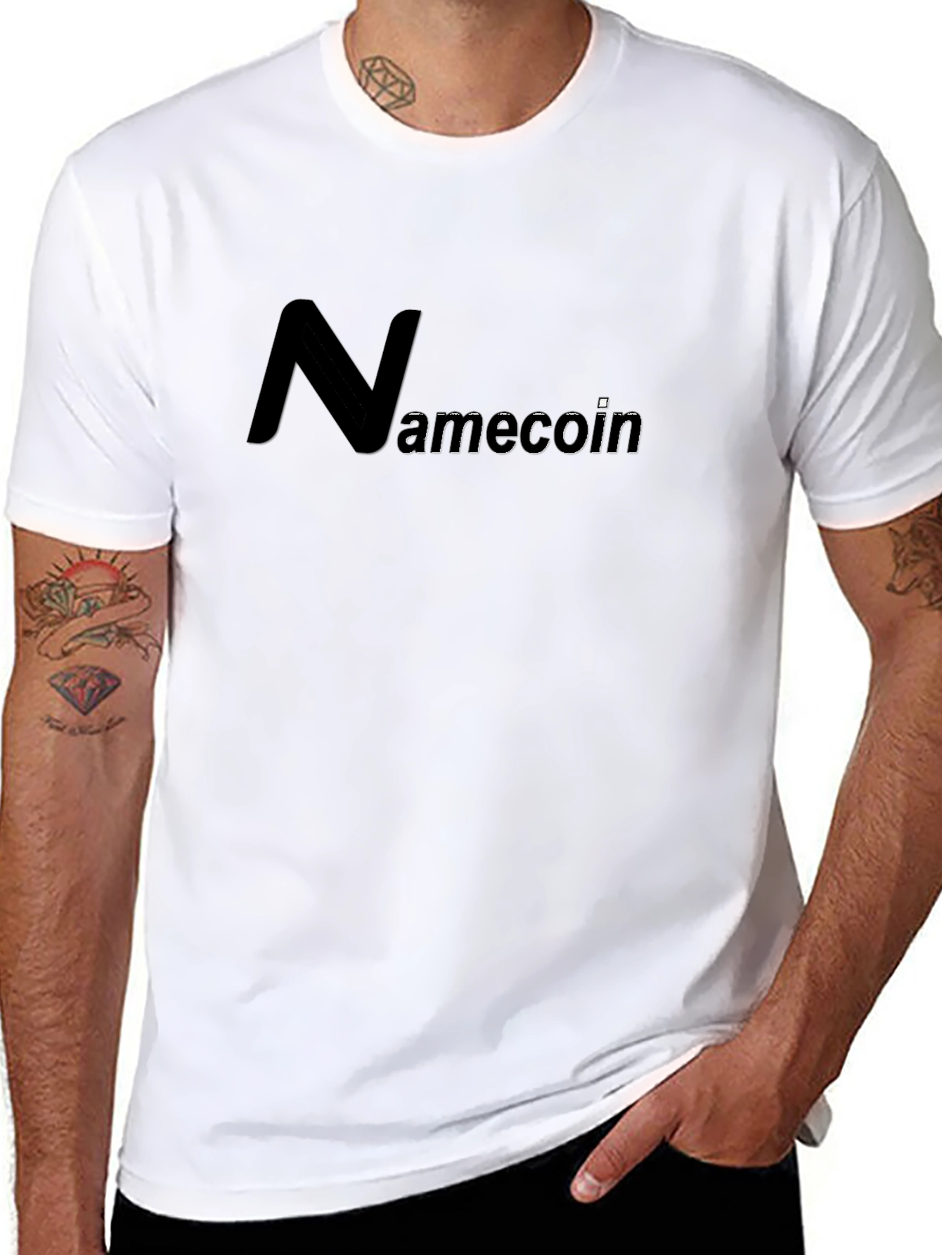 Namecoin Crypto Black T-Shirt - Modern Tee