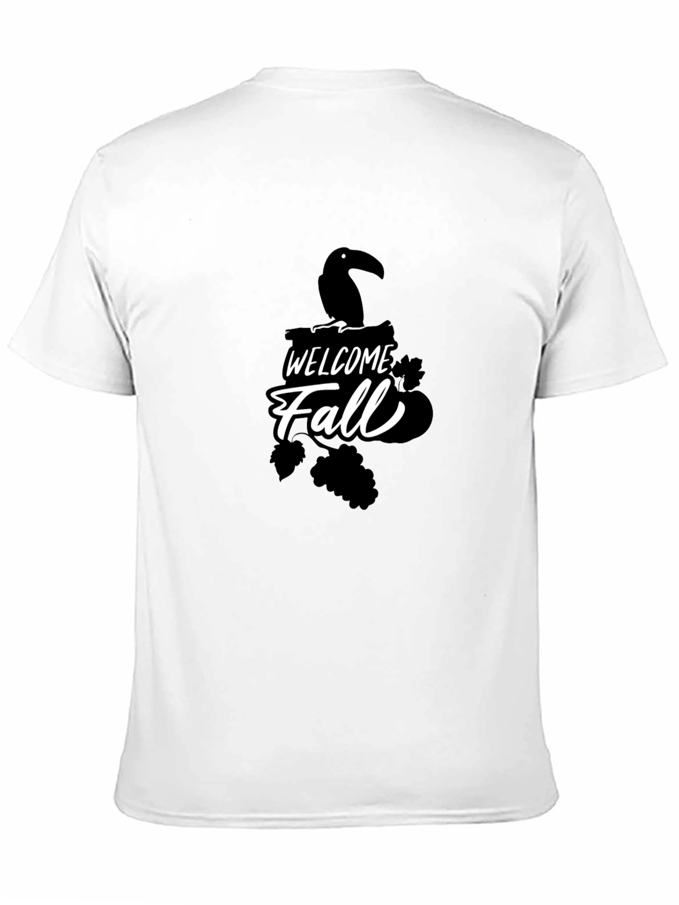 Welcome Fall Toucan Graphic Tee - Black T-Shirt