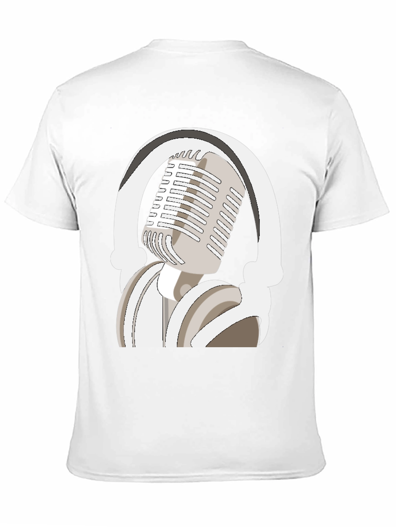 Microphone and Headphones Graphic Tee