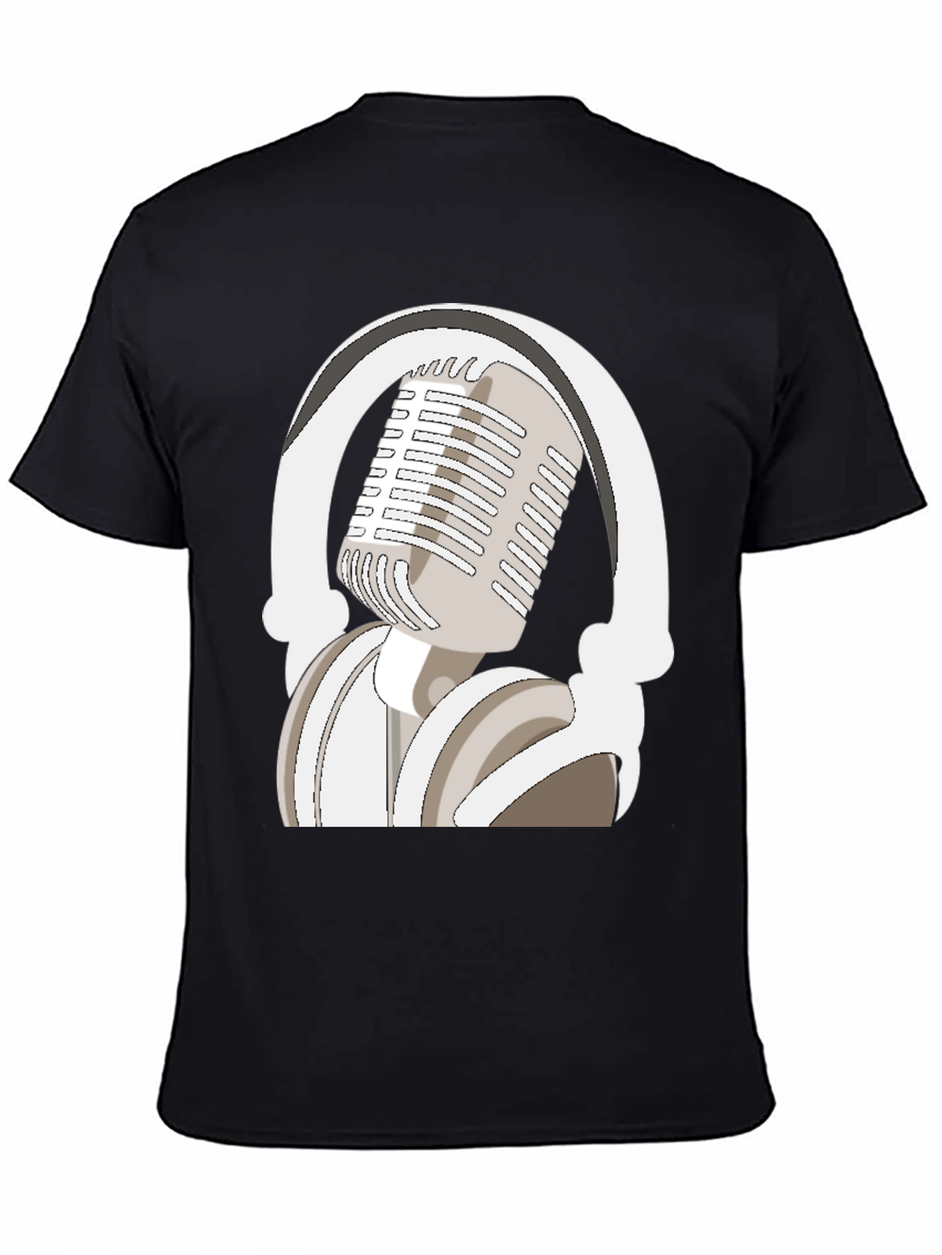 Microphone and Headphones Graphic Tee