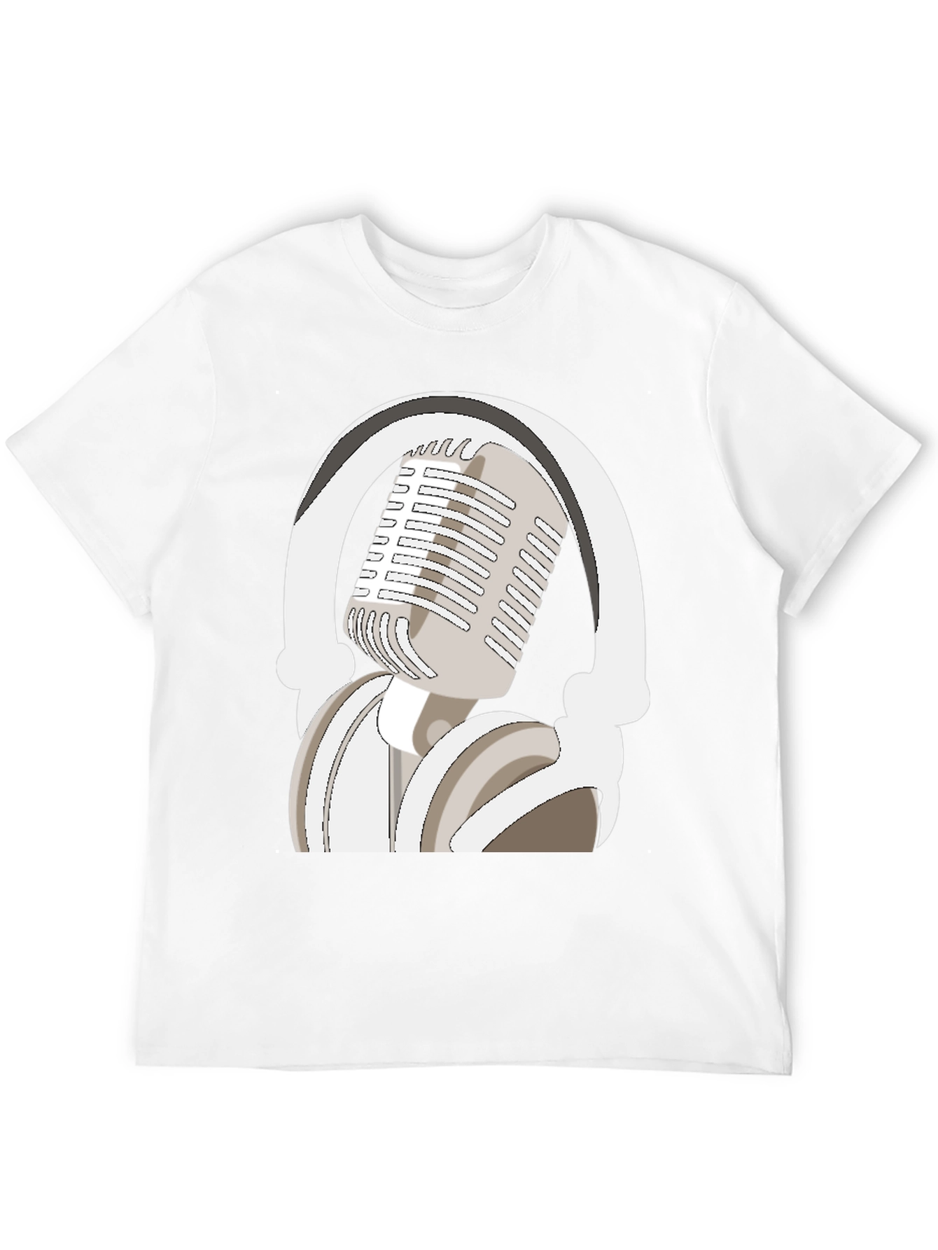 Microphone and Headphones Graphic Tee
