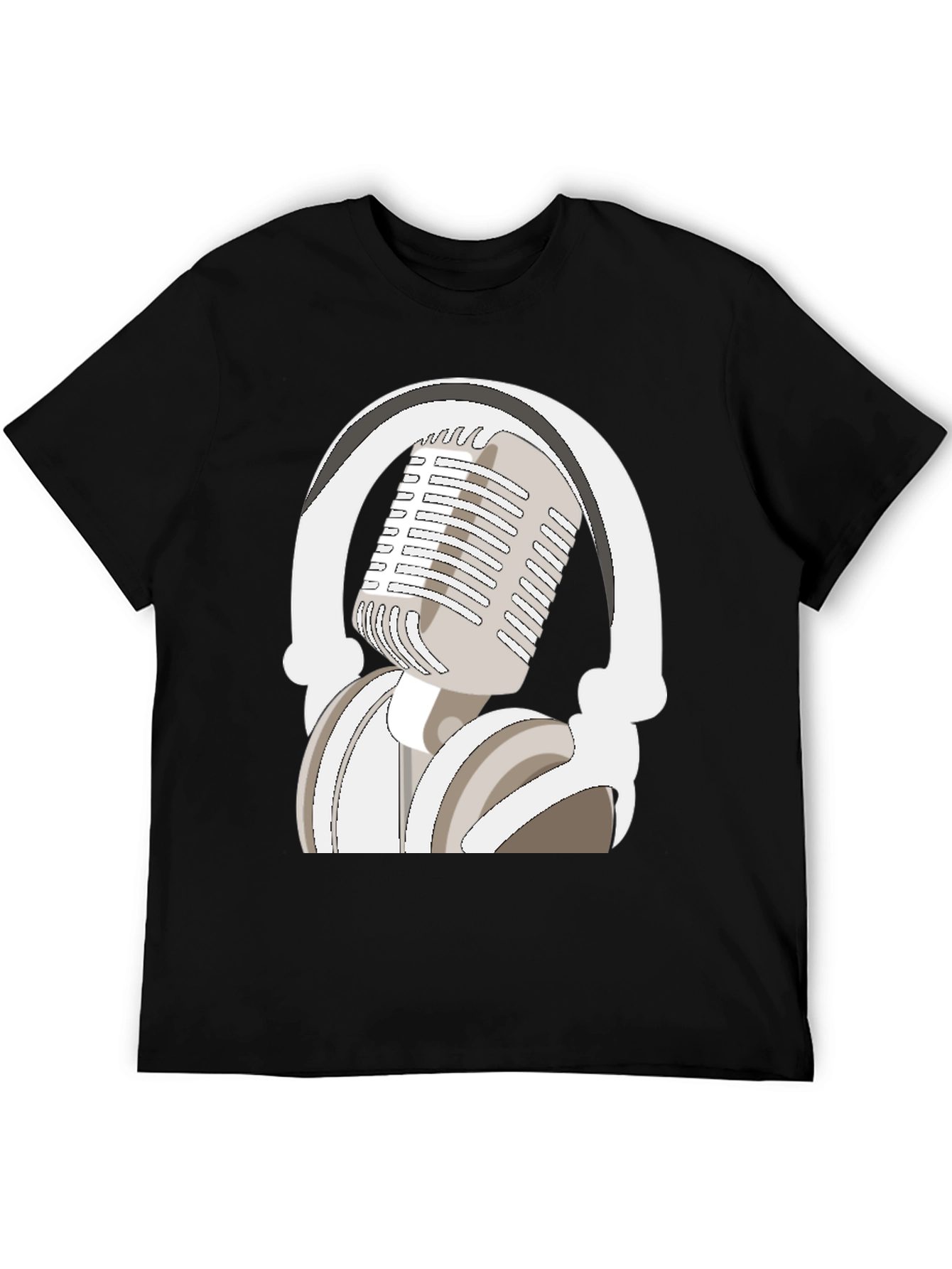 Microphone and Headphones Graphic Tee