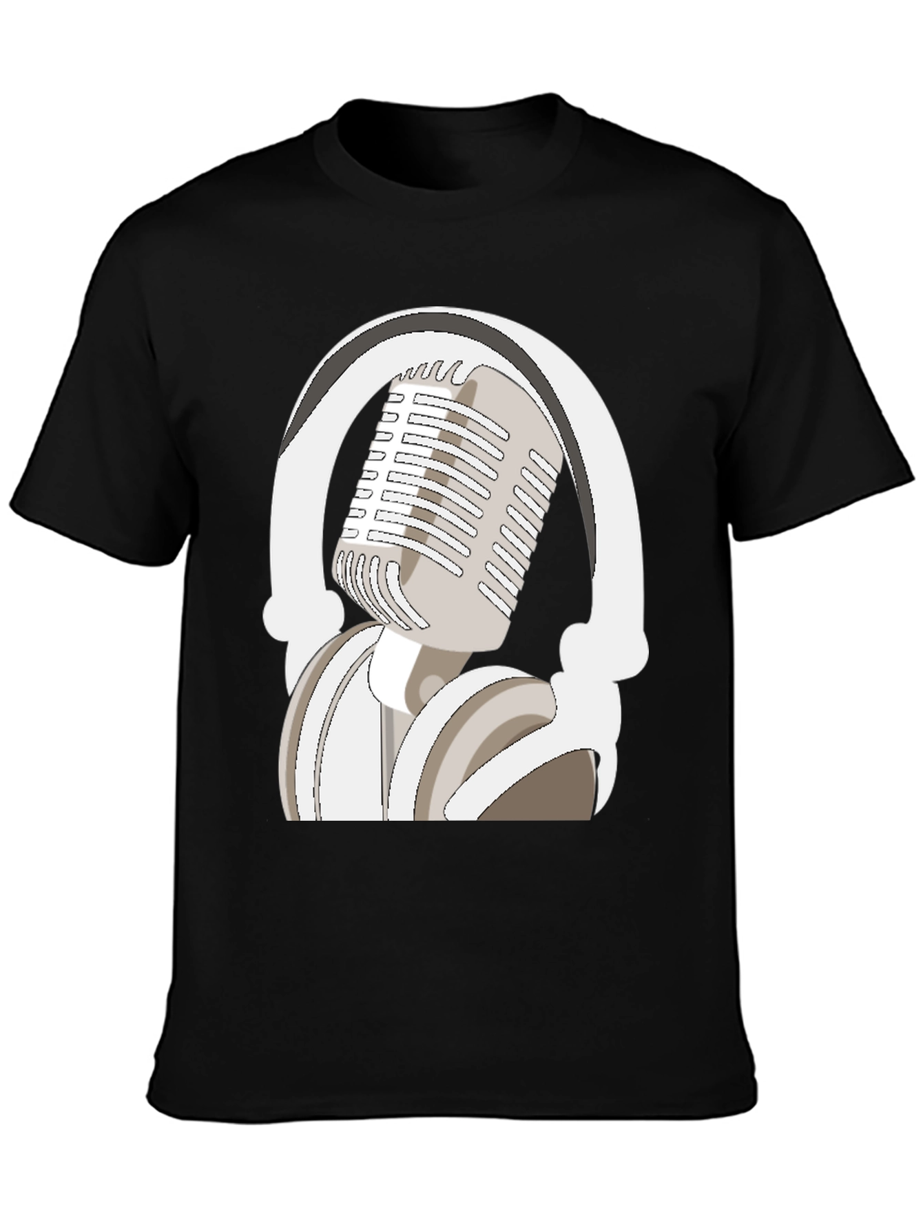 Microphone and Headphones Graphic Tee