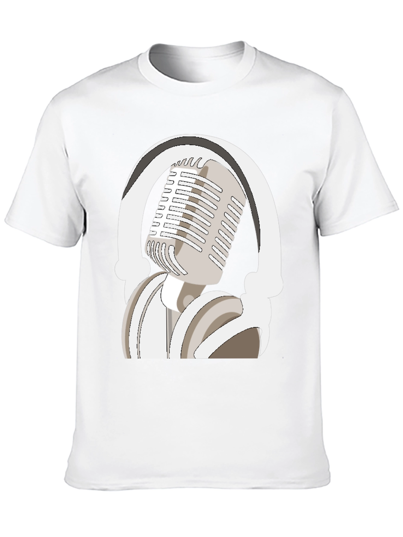 Microphone and Headphones Graphic Tee