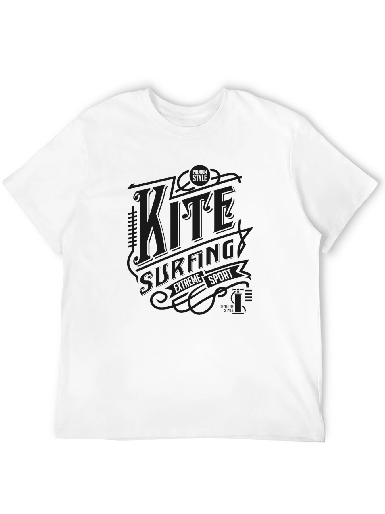 Kitesurfing Sport T-Shirt - Black
