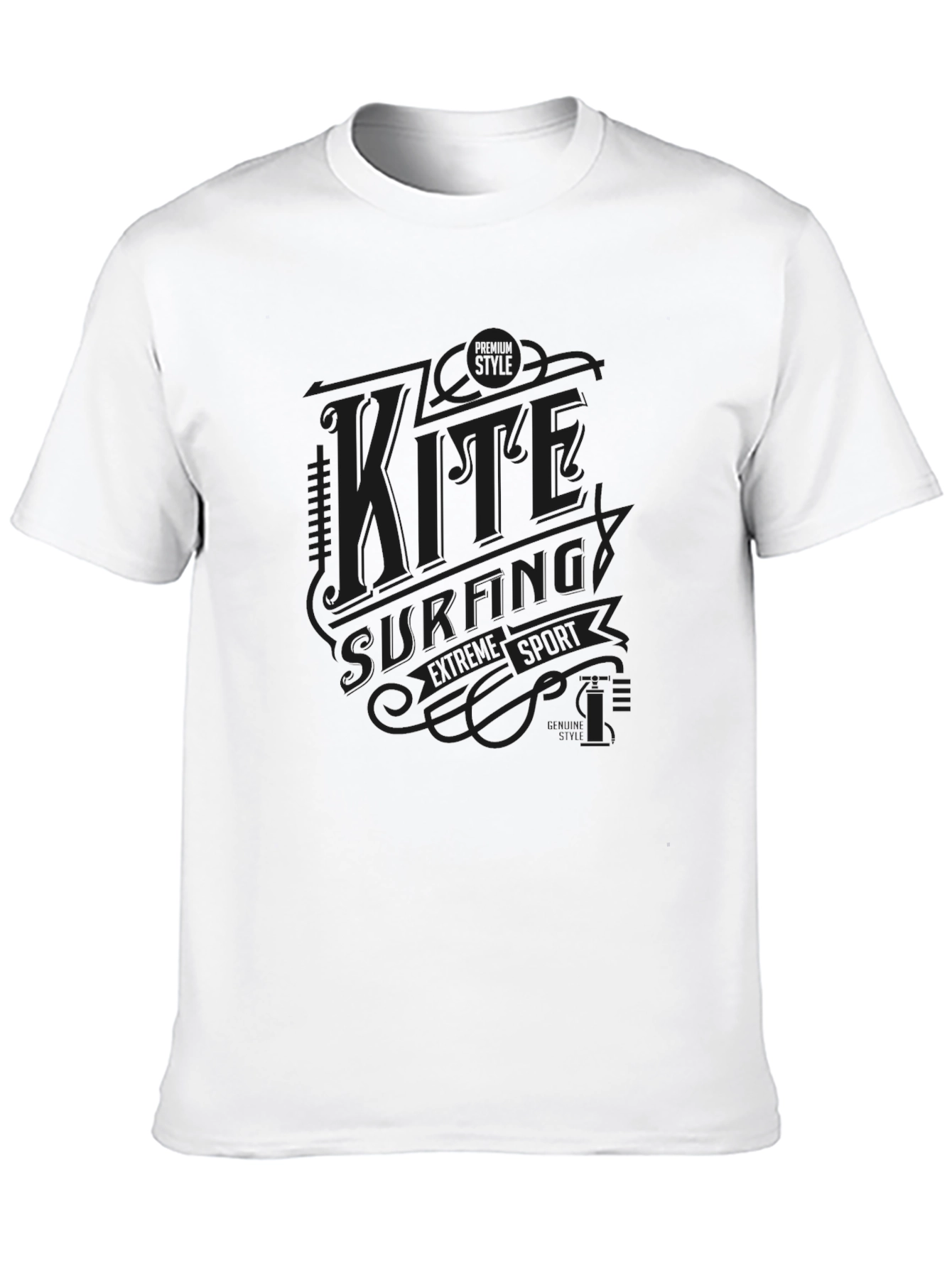 Kitesurfing Sport T-Shirt - Black