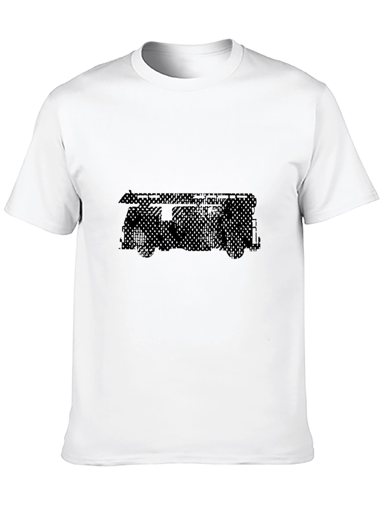 Mens Black Graphic Tee - Van Design