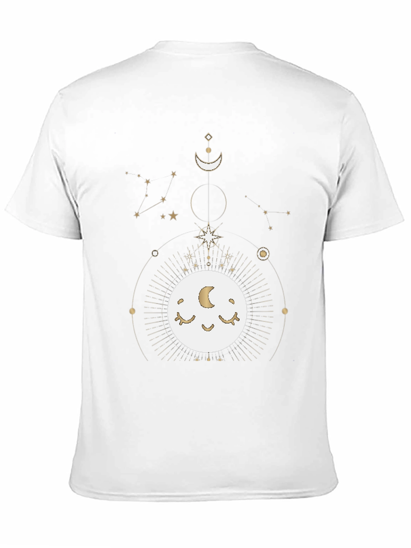 Celestial Moon Graphic Black T-Shirt